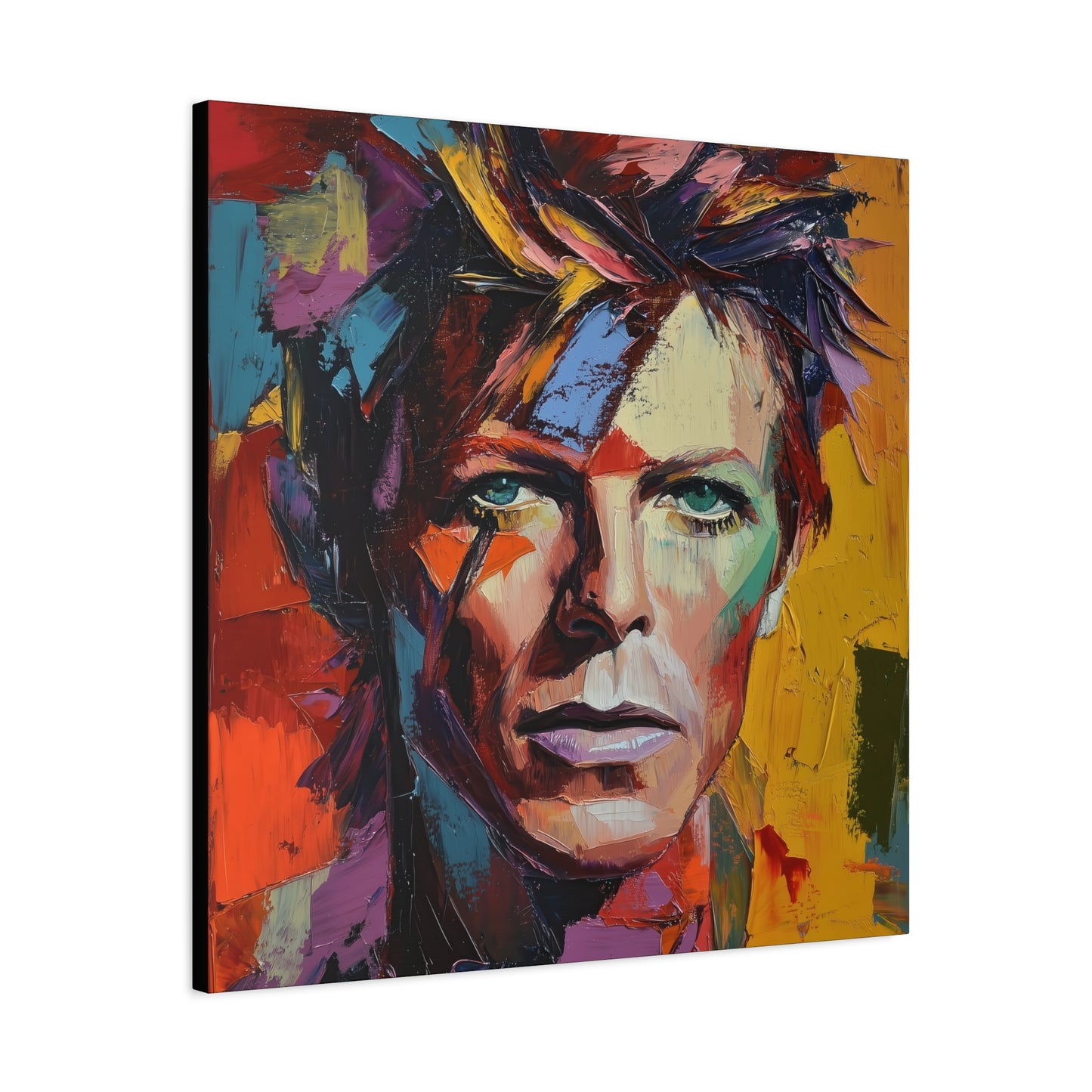 Gallery Wrapped Canvas, Celebrity Inspired, Pop Art Canvas – Bowie
