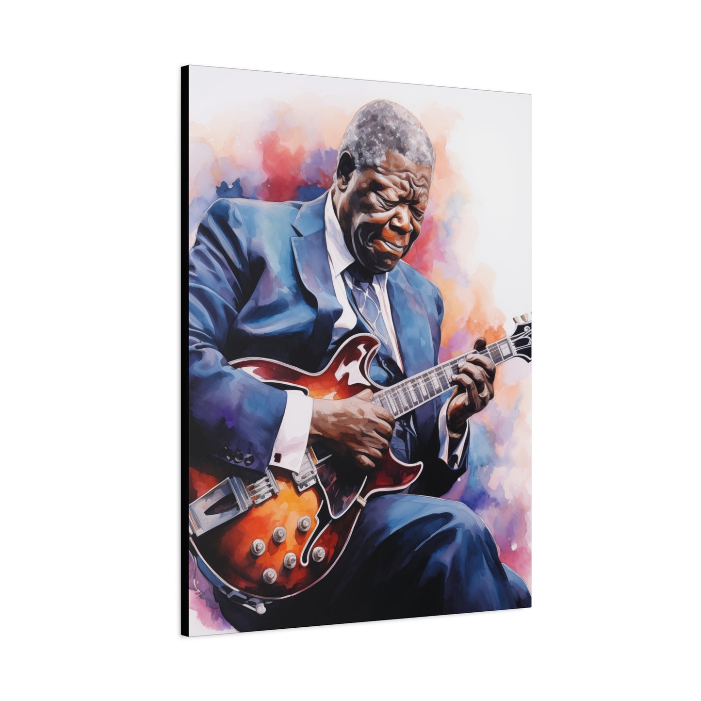 Gallery Wrapped Canvas, Celebrity Inspired, Pop Art Canvas – The King Also