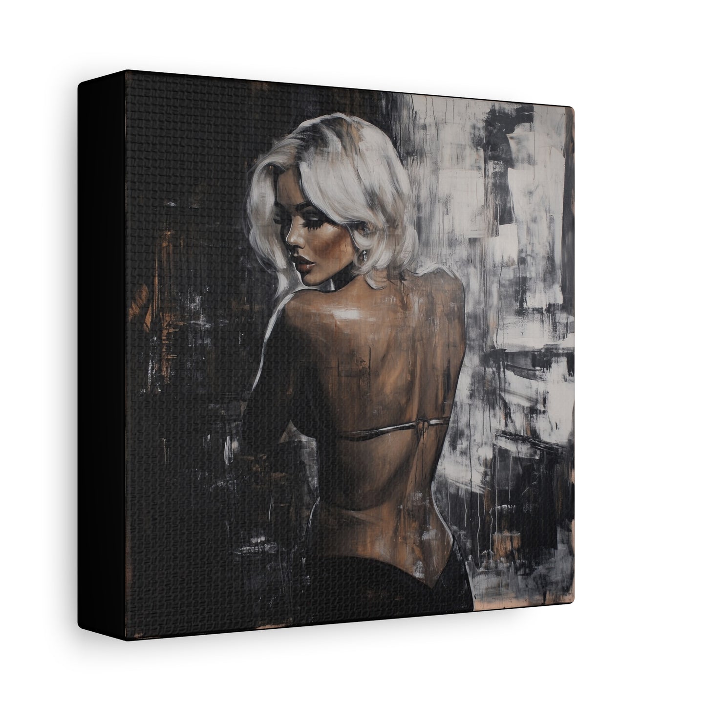 Gallery Wrapped Canvas, Guilt and Grit Adult Art Canvas, Erotic Pinup Art Canvas – Odette