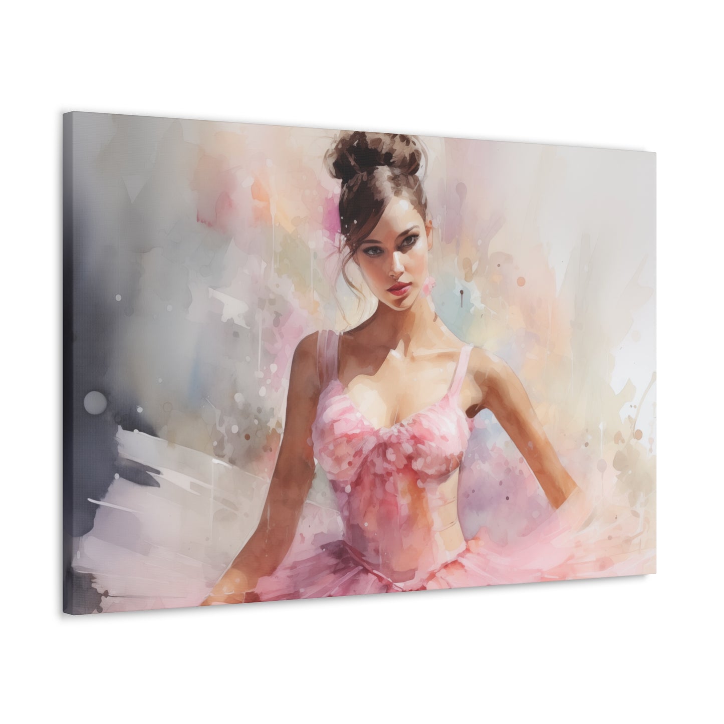 Gallery Wrapped Canvas, Ballerina Beauty, Ballet Art Canvas – Lily