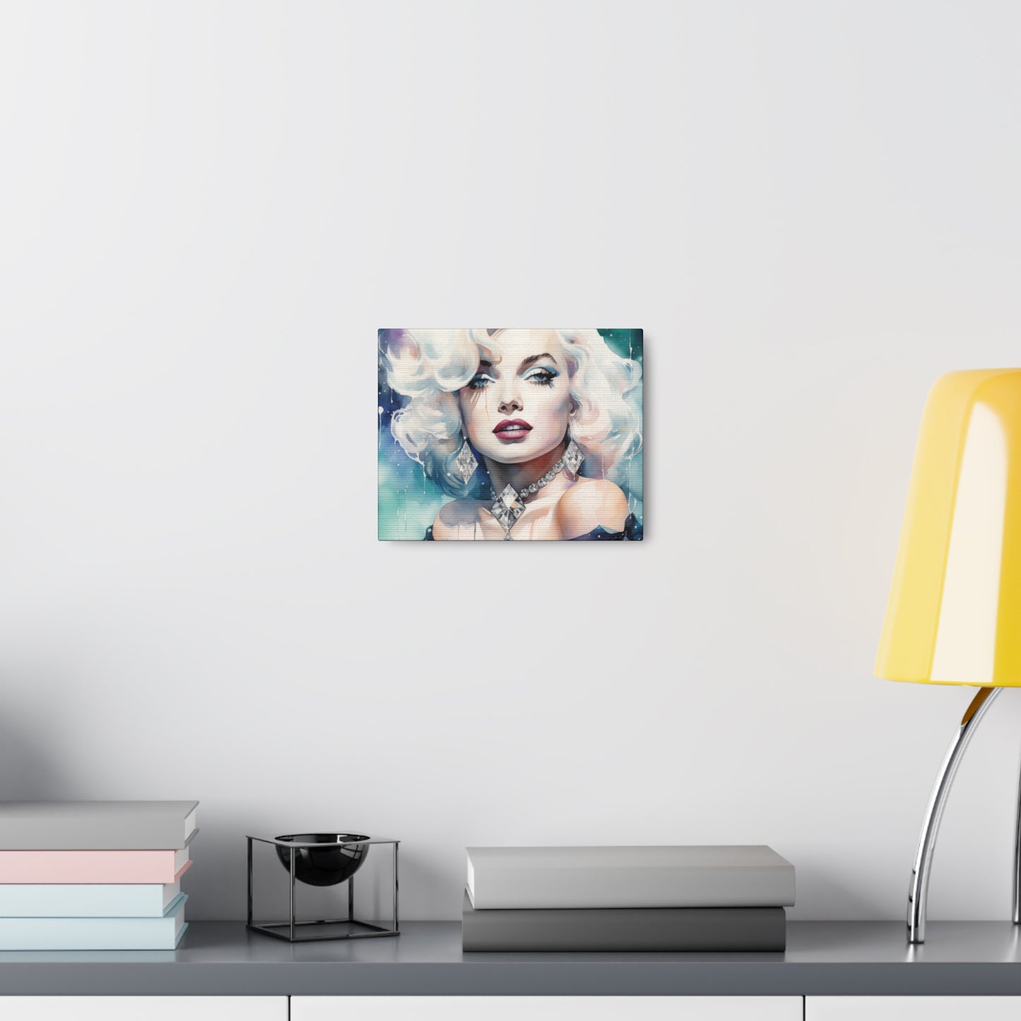 Canvas Wall Art, Gallery Wrapped Pop Art, Celebrity Wall Art – Marilyn Monroe - Diamonds