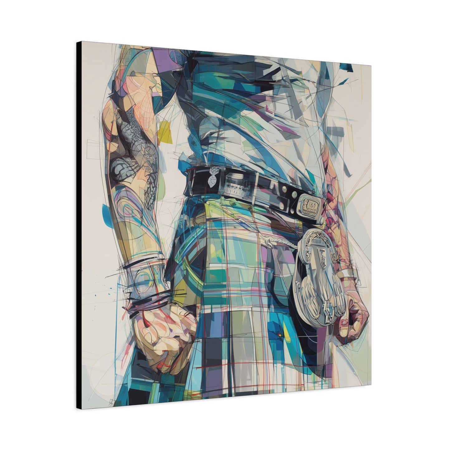 Gallery Wrapped Canvas, Kilts and Carnage Art Canvas, Erotic Pinup Art Canvas – Finn