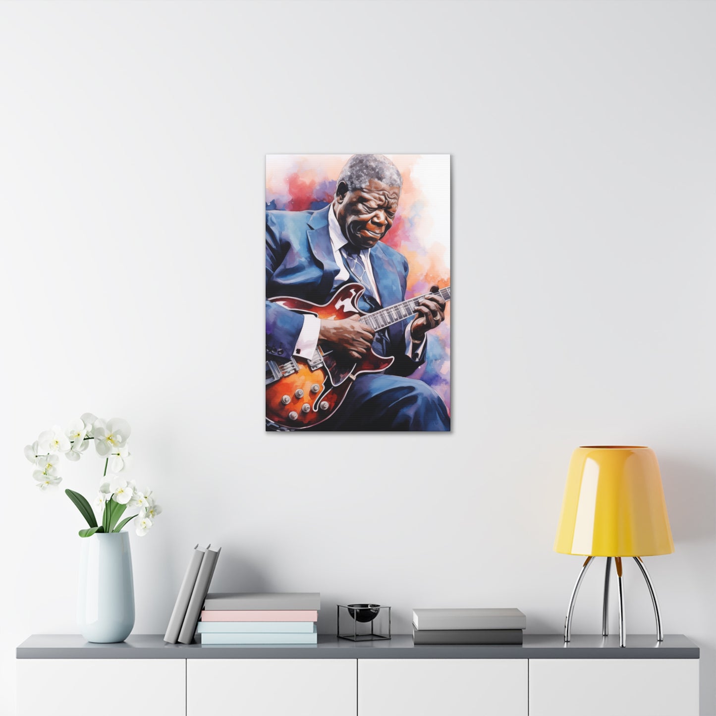 Gallery Wrapped Canvas, Celebrity Inspired, Pop Art Canvas – The King Also