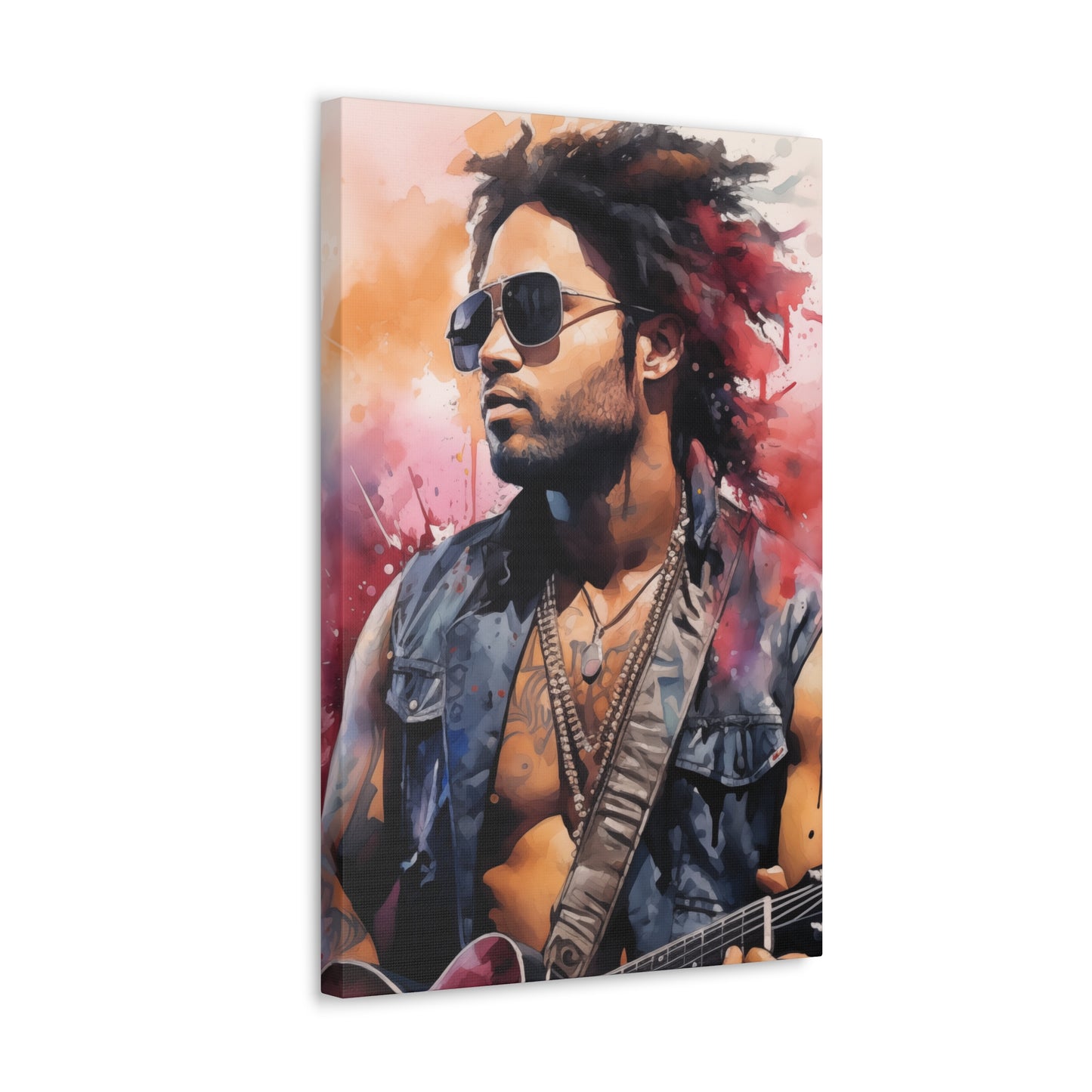 Gallery Wrapped Canvas, Celebrity Inspired, Pop Art Canvas – Lenny
