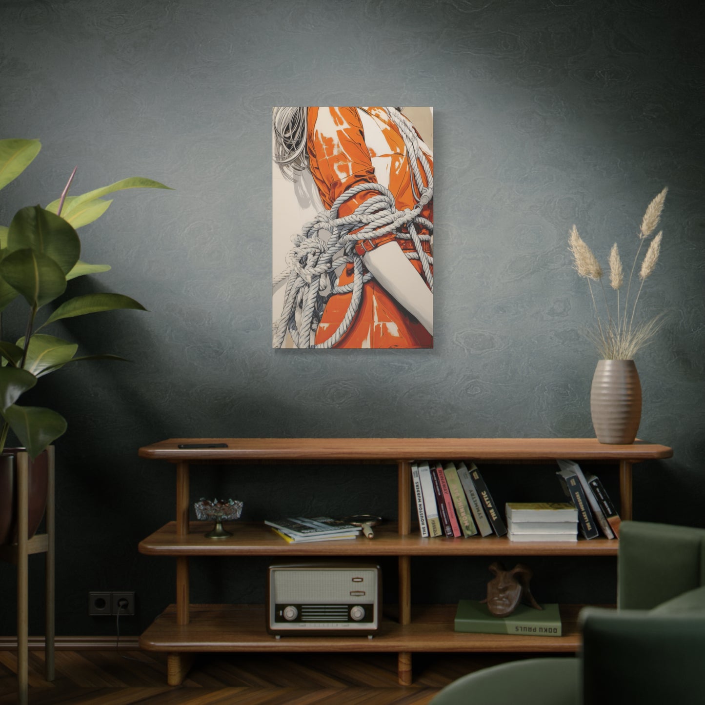 Gallery Wrapped Canvas, Ropes and Reverence Art Canvas, Erotic Shibari Art Canvas – Mei