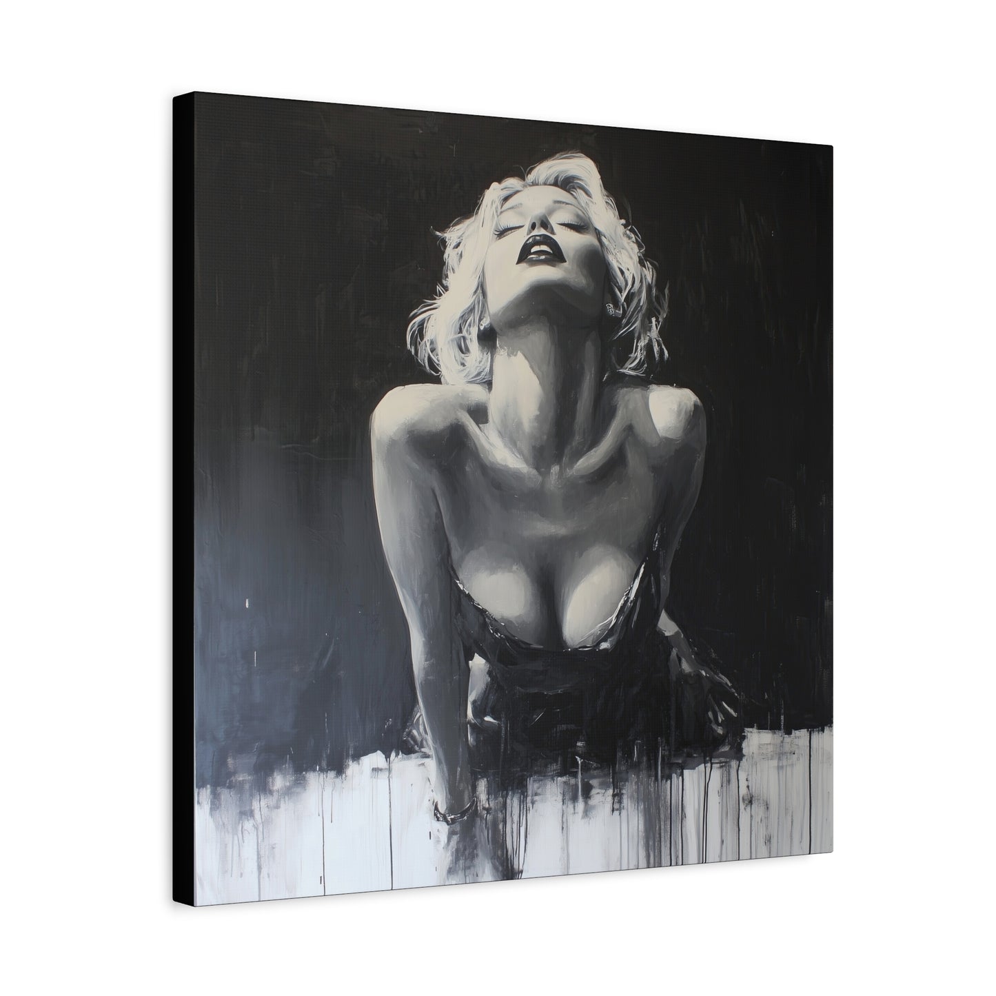Gallery Wrapped Canvas, Guilt and Grit Adult Art Canvas, Erotic Pinup Art Canvas – Lucia