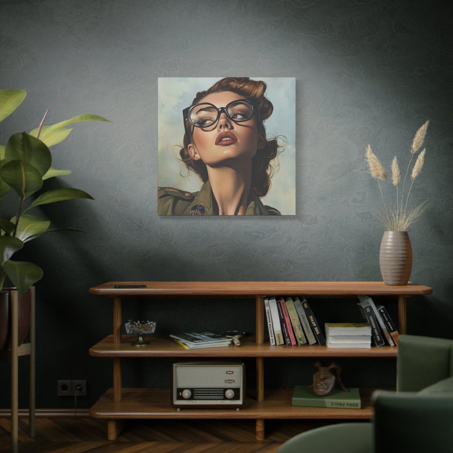 Gallery Wrapped Canvas, Liberty and Lace Art Canvas, Erotic Pinup Art Canvas – Penelope