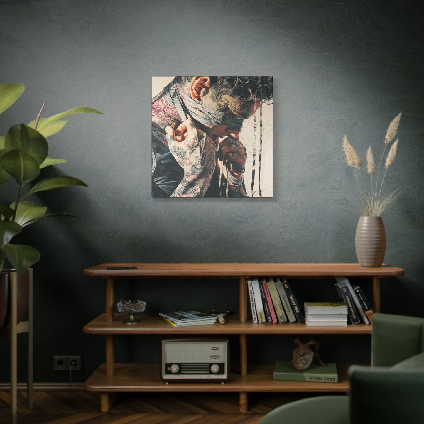 Gallery Wrapped Canvas, Ropes and Reverence Art Canvas, Erotic Shibari Art Canvas – Hiro