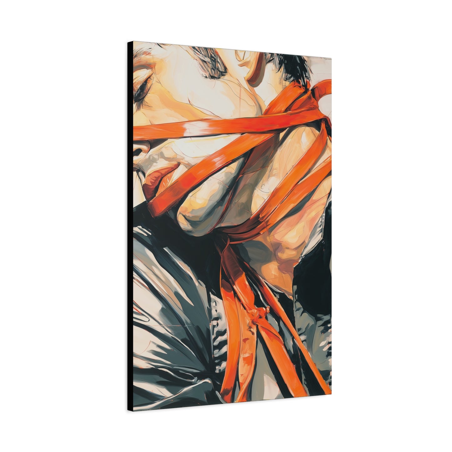 Gallery Wrapped Canvas, Ropes and Reverence Art Canvas, Erotic Shibari Art Canvas – Ryu