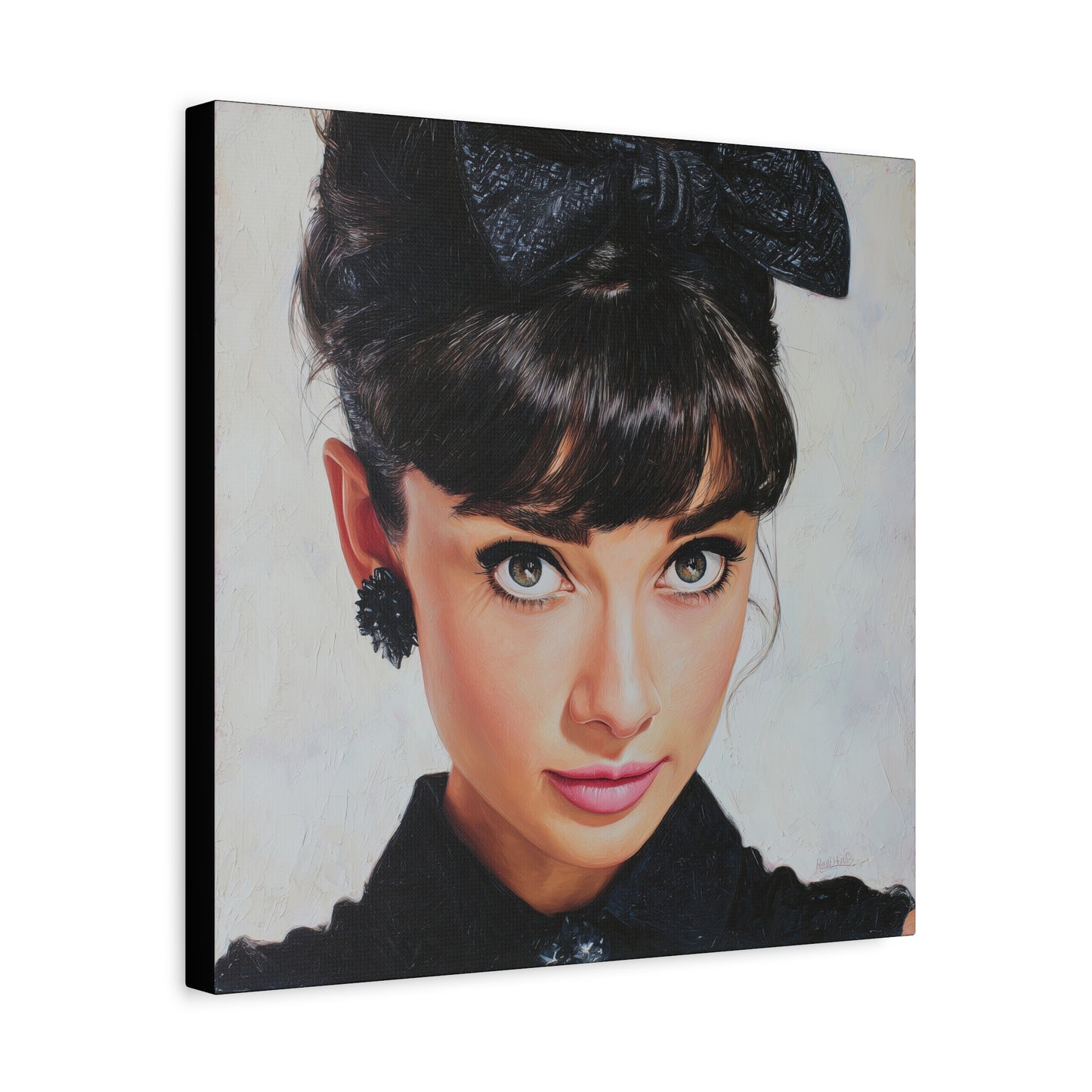 Gallery Wrapped Canvas, The Diva Project Art Canvas, Pinup Art Canvas – Audrey Hepburn - NINE