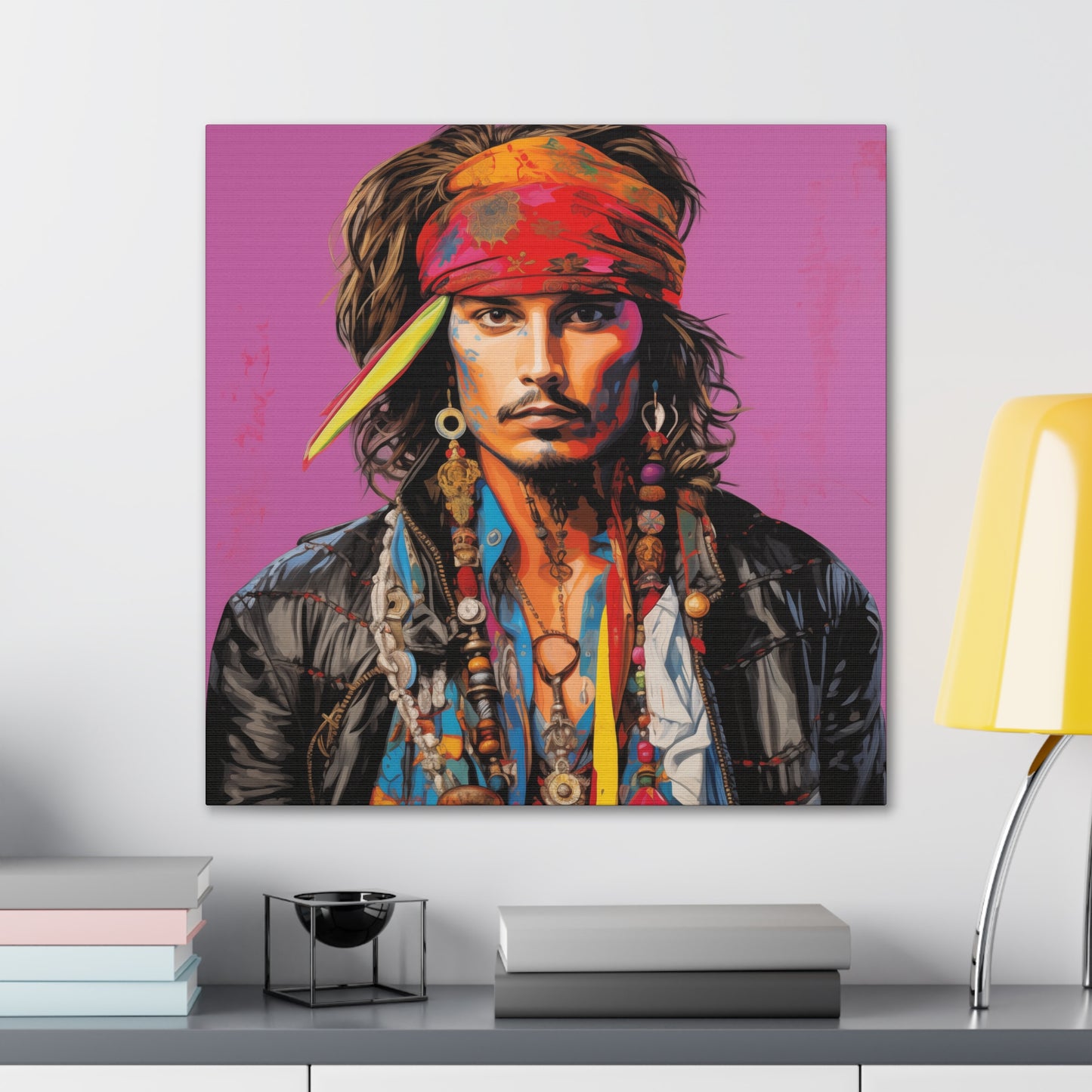 Gallery Wrapped Canvas, Celebrity Inspired, Pop Art Canvas – Johnny Also
