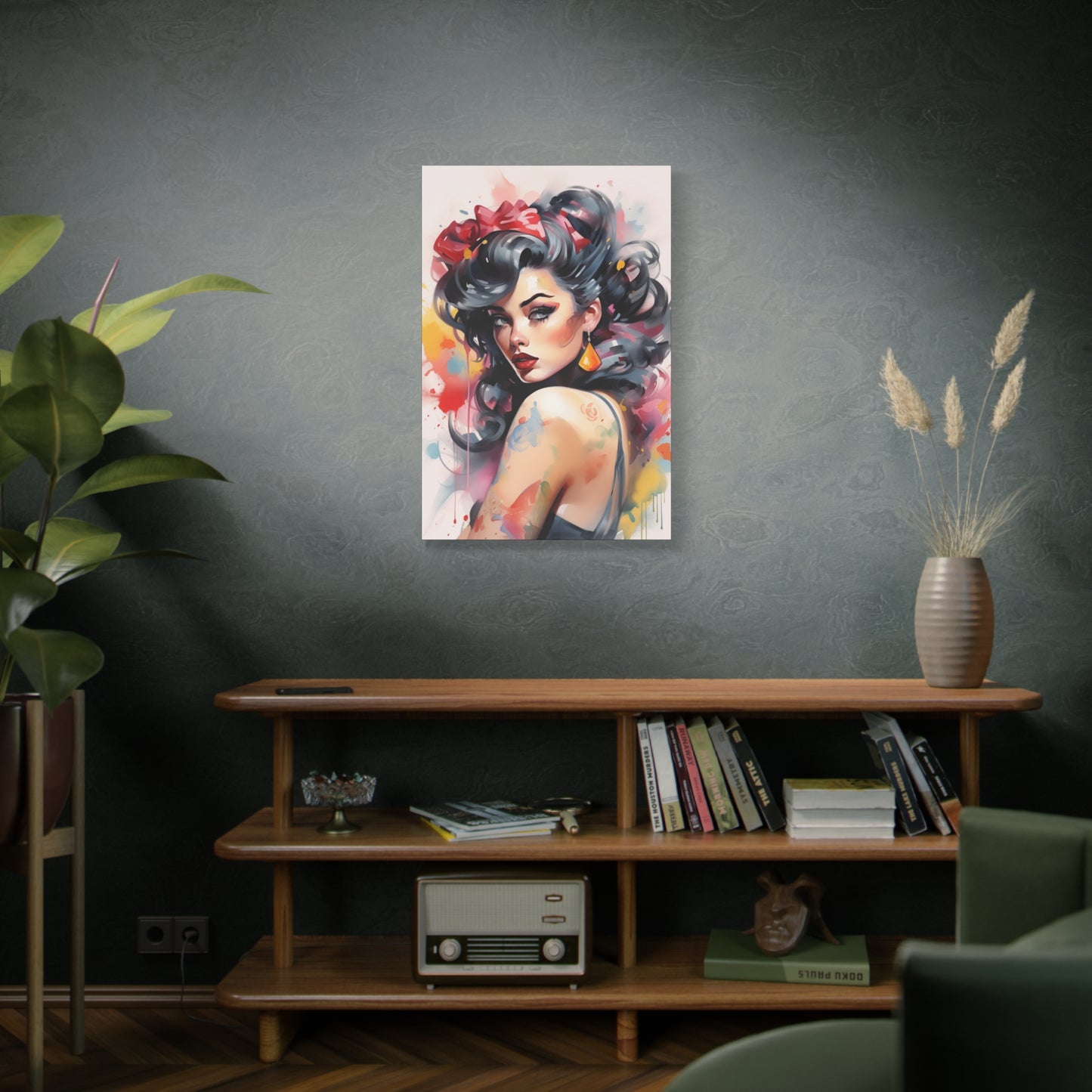 Canvas Wall Art, Gallery Wrapped Pop Art, Femme Doll Wall Art – Genevieve