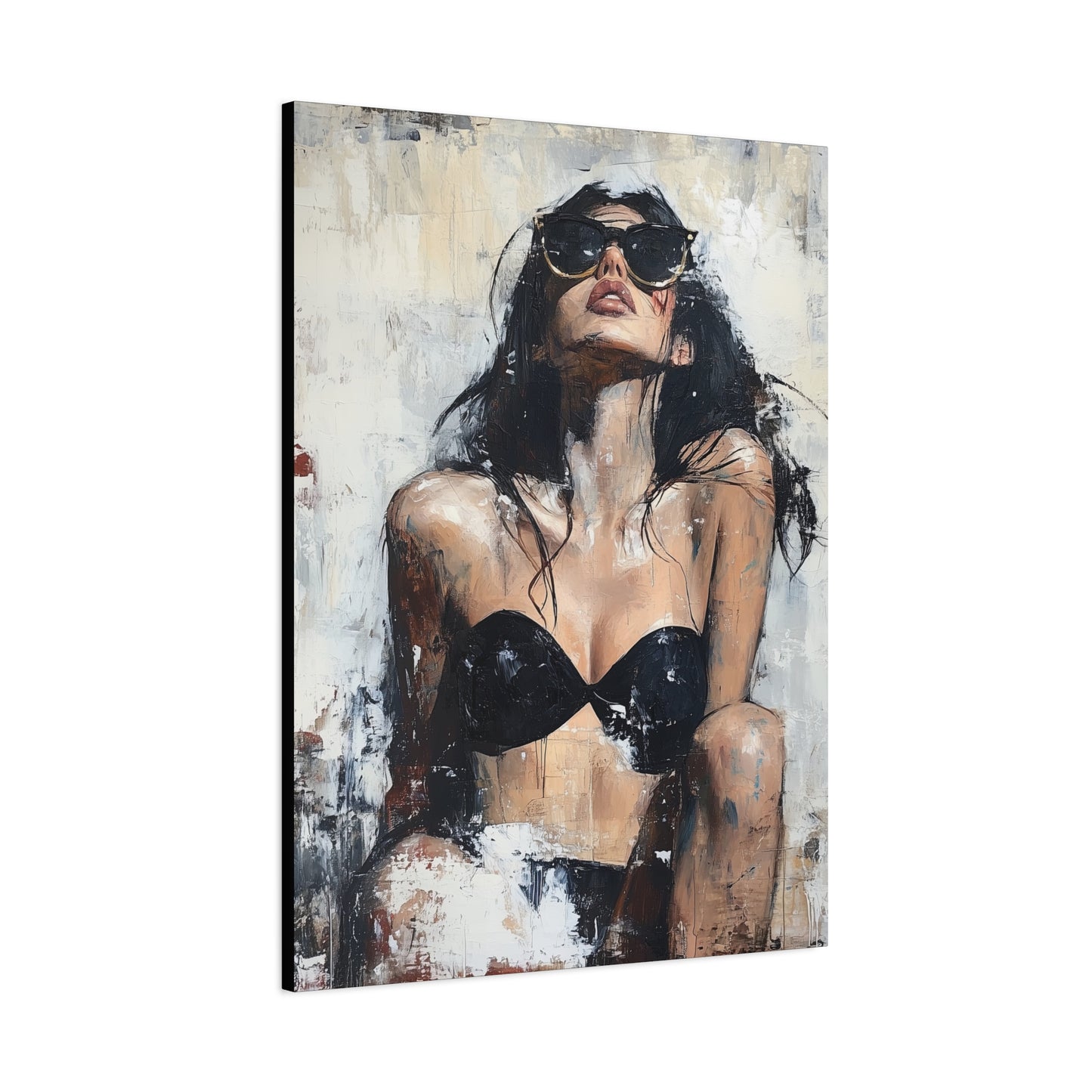 Gallery Wrapped Canvas, Sinners and Saints Art Canvas, Erotic Pinup Art Canvas – Stevie