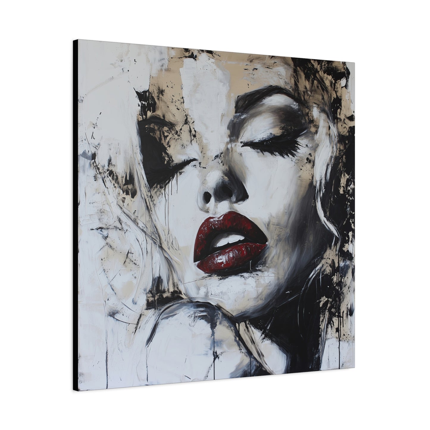 Gallery Wrapped Canvas, Guilt and Grit Adult Art Canvas, Erotic Pinup Art Canvas – Talia