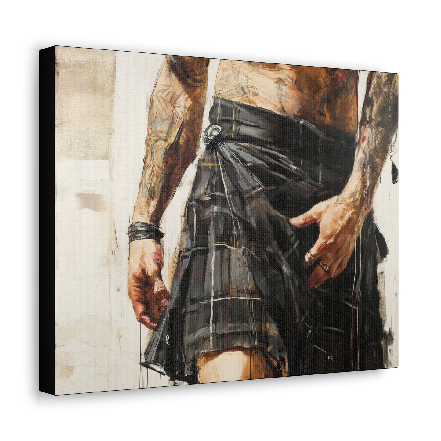 Gallery Wrapped Canvas, Kilts and Carnage Art Canvas, Erotic Pinup Art Canvas – Brodie