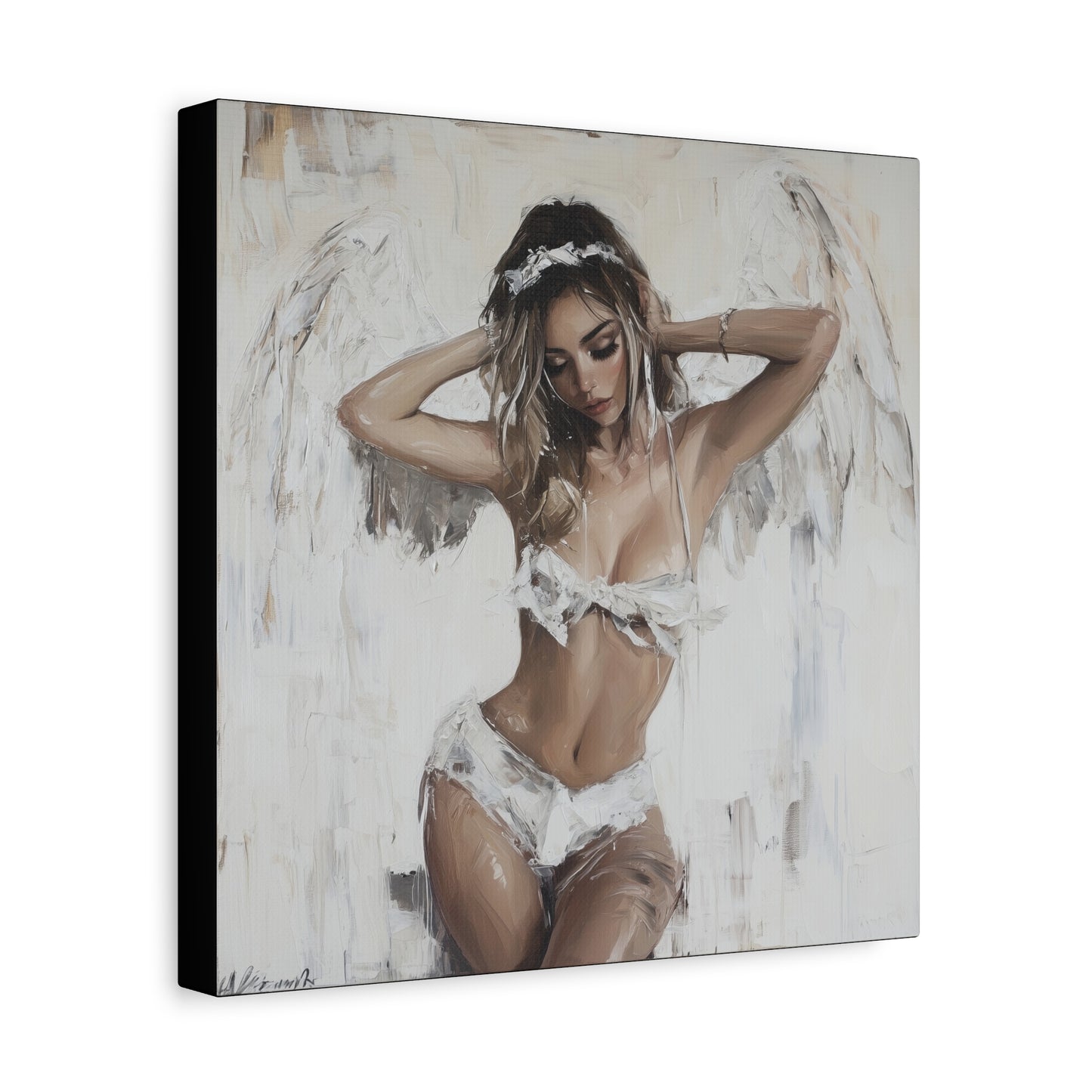 Gallery Wrapped Canvas, Sinners and Saints Art Canvas, Erotic Pinup Art Canvas – Holly