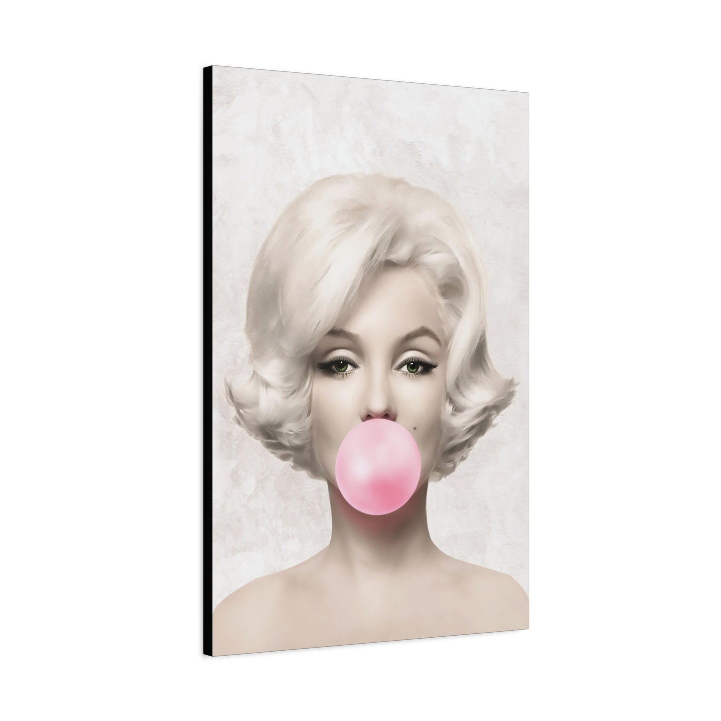 Gallery Wrapped Canvas, Marilyn Monroe Art Canvas, Celebrity Diva Art Canvas – Marilyn Monroe Bubblegum