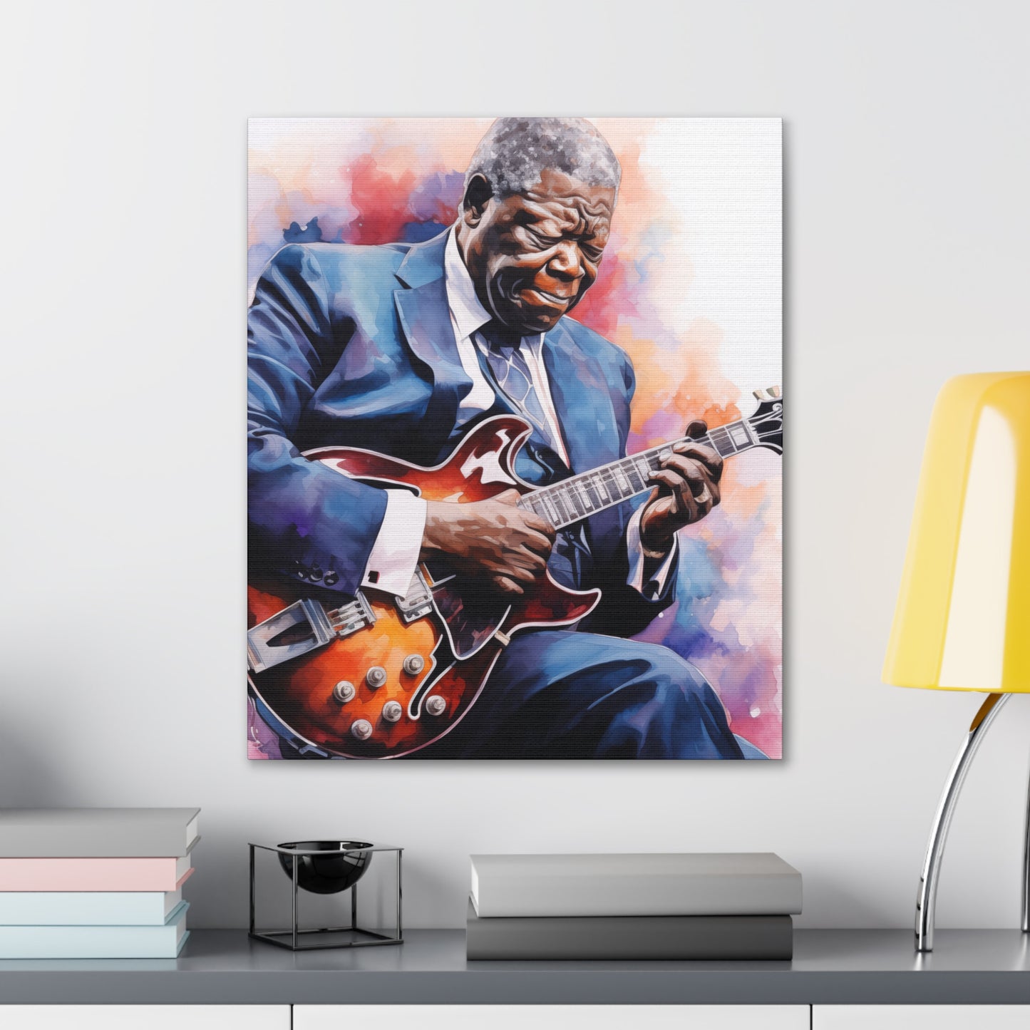 Gallery Wrapped Canvas, Celebrity Inspired, Pop Art Canvas – The King Also