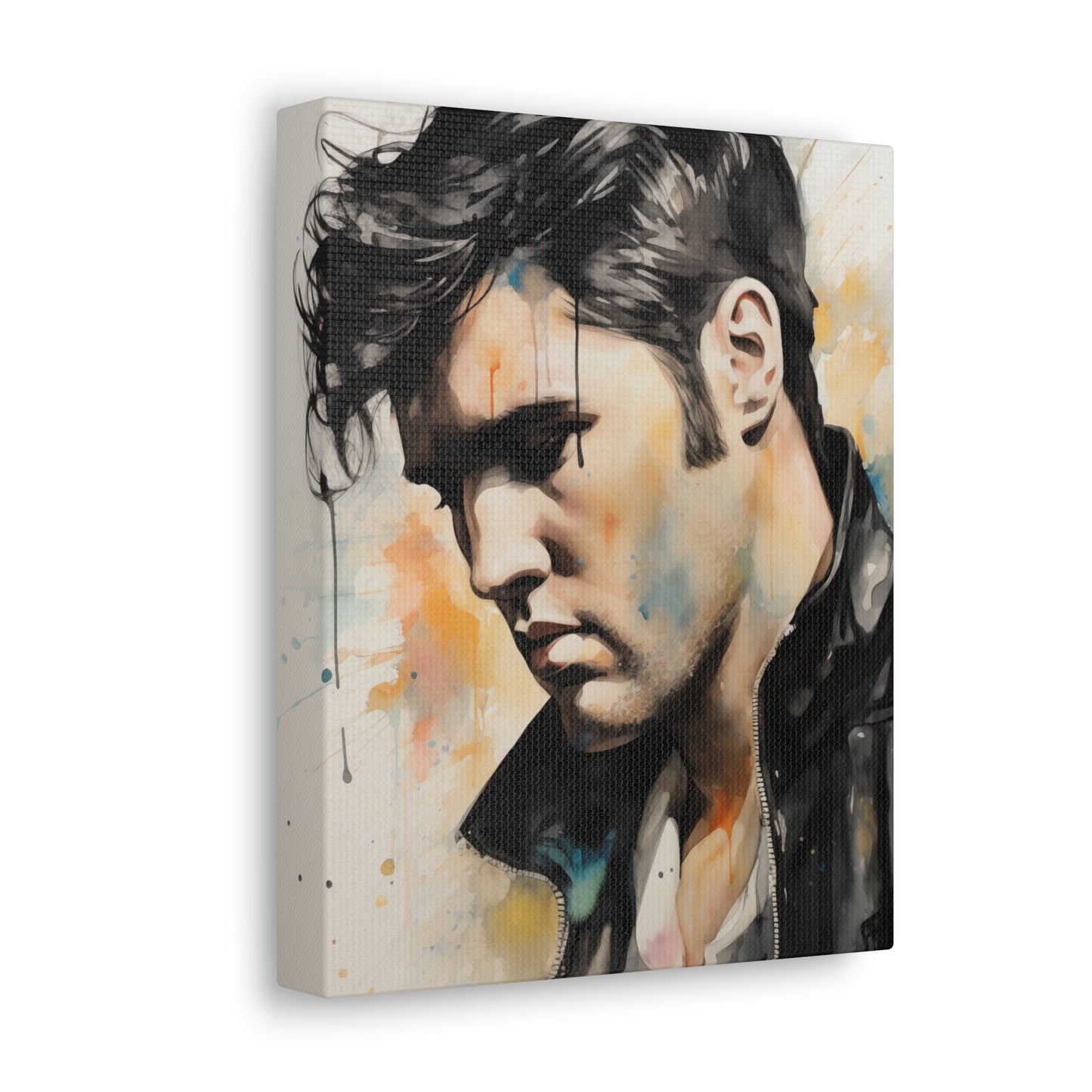 Gallery Wrapped Canvas, Celebrity Inspired, Pop Art Canvas – Elvis Also