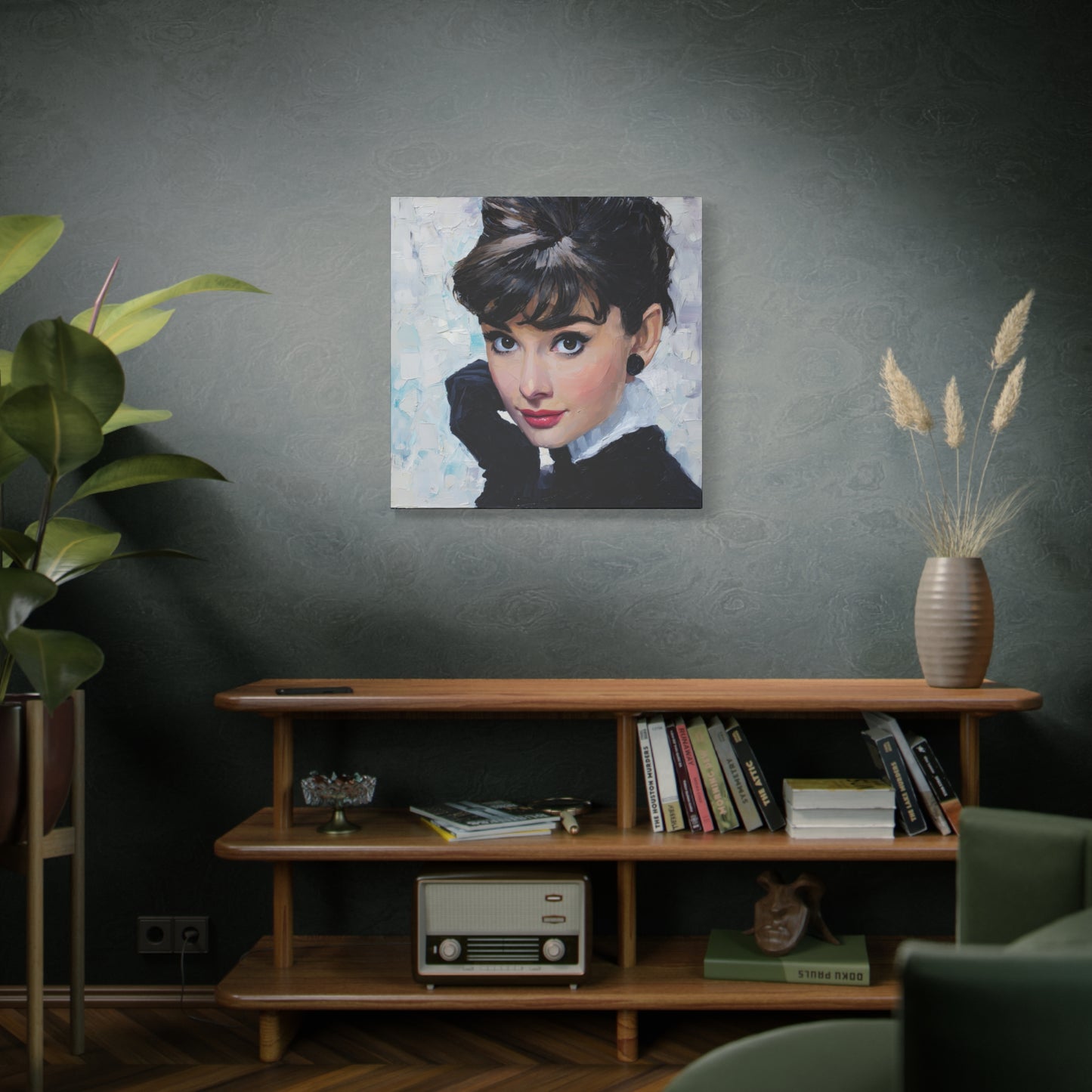 Gallery Wrapped Canvas, The Diva Project Art Canvas, Pinup Art Canvas – Audrey Hepburn - SEVEN