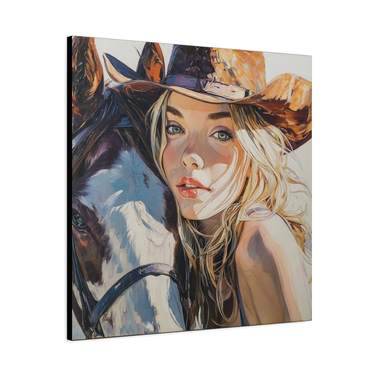 Gallery Wrapped Canvas, Wranglers and Wreckage Art Canvas, Erotic Pinup Art Canvas – Cassidy