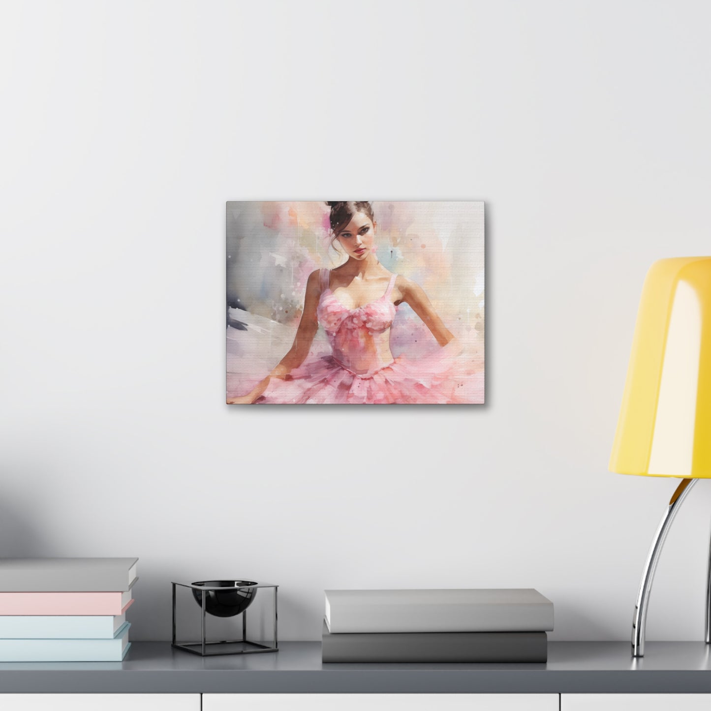 Gallery Wrapped Canvas, Ballerina Beauty, Ballet Art Canvas – Lily