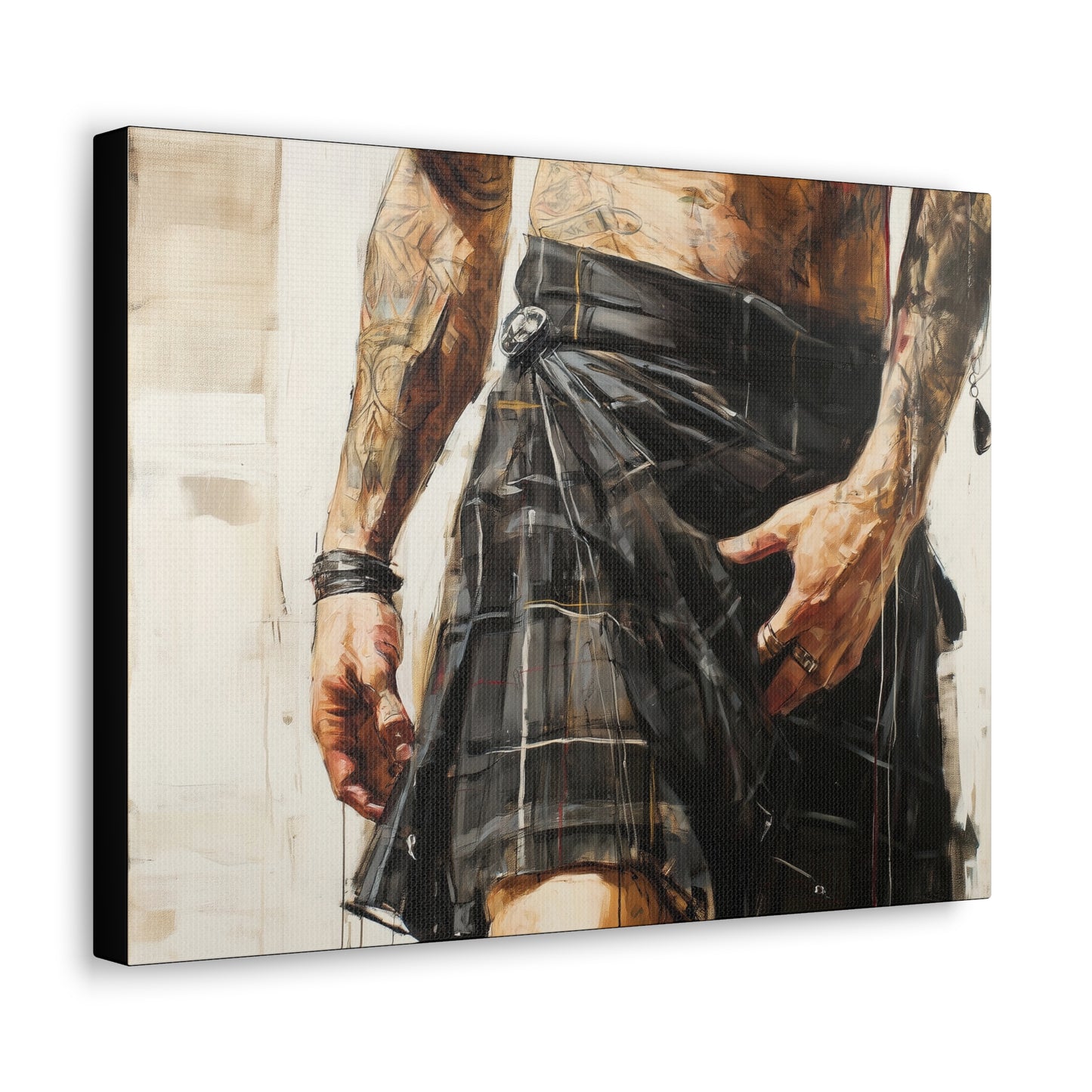 Gallery Wrapped Canvas, Kilts and Carnage Art Canvas, Erotic Pinup Art Canvas – Brodie