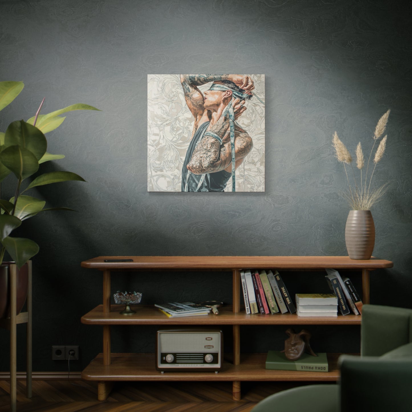 Gallery Wrapped Canvas, Ropes and Reverence Art Canvas, Erotic Shibari Art Canvas – Ronan