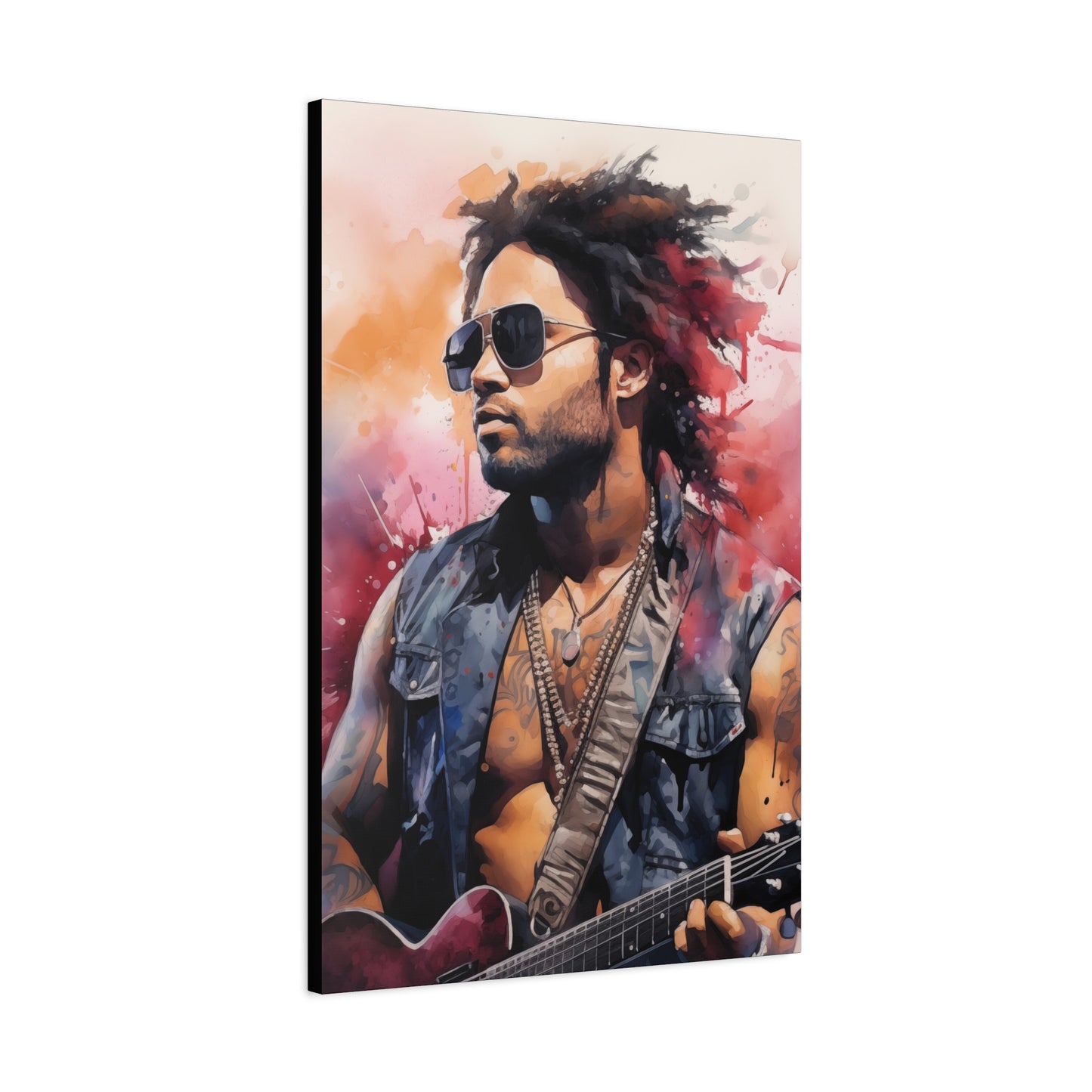 Gallery Wrapped Canvas, Celebrity Inspired, Pop Art Canvas – Lenny