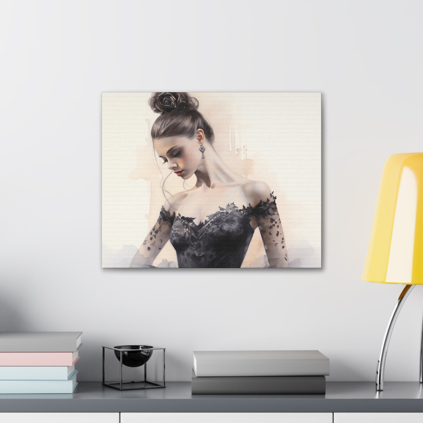 Gallery Wrapped Canvas, Ballerina Beauty, Ballet Art Canvas – Lola