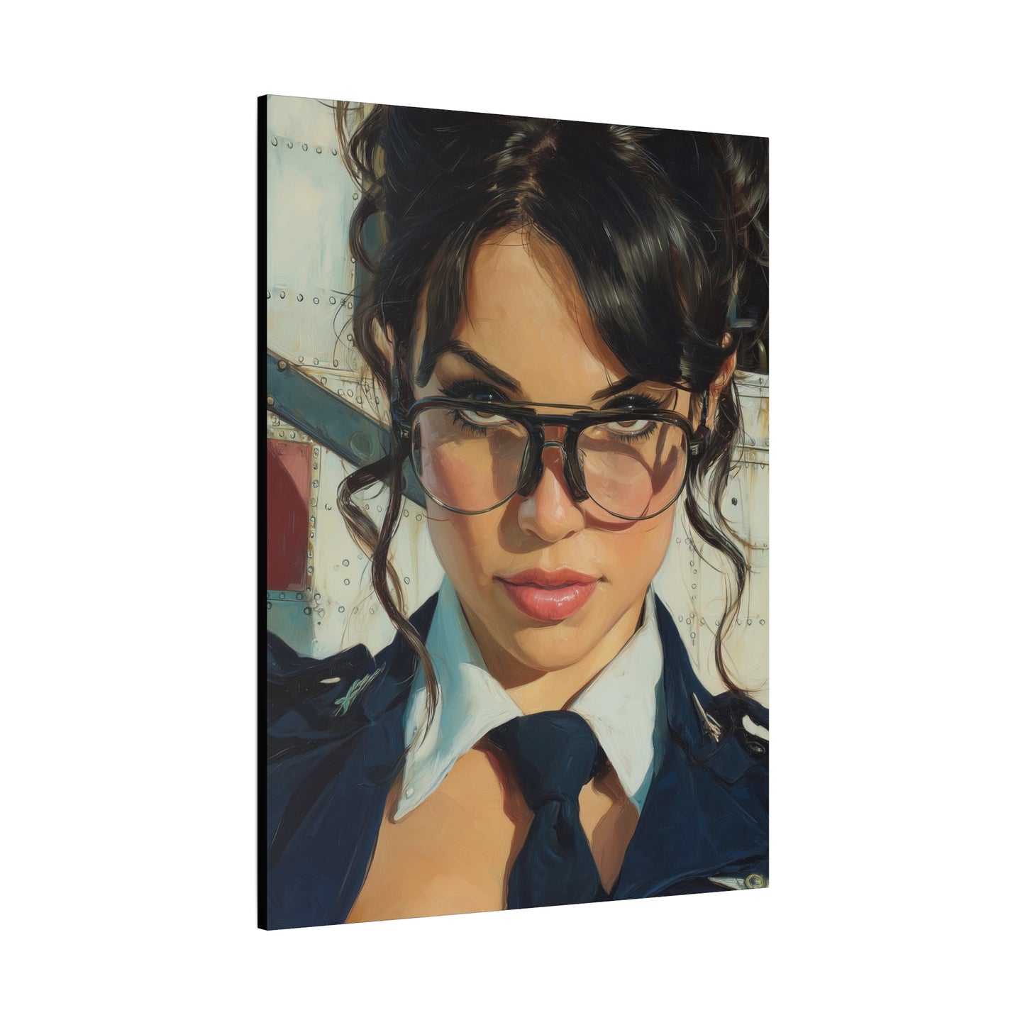 Gallery Wrapped Canvas, Liberty and Lace Art Canvas, Erotic Pinup Art Canvas – Mae