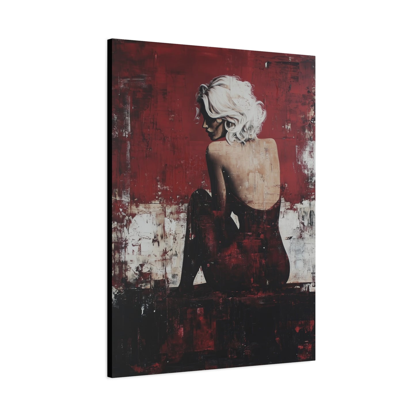 Gallery Wrapped Canvas, Guilt and Grit Adult Art Canvas, Erotic Pinup Art Canvas – Vivica