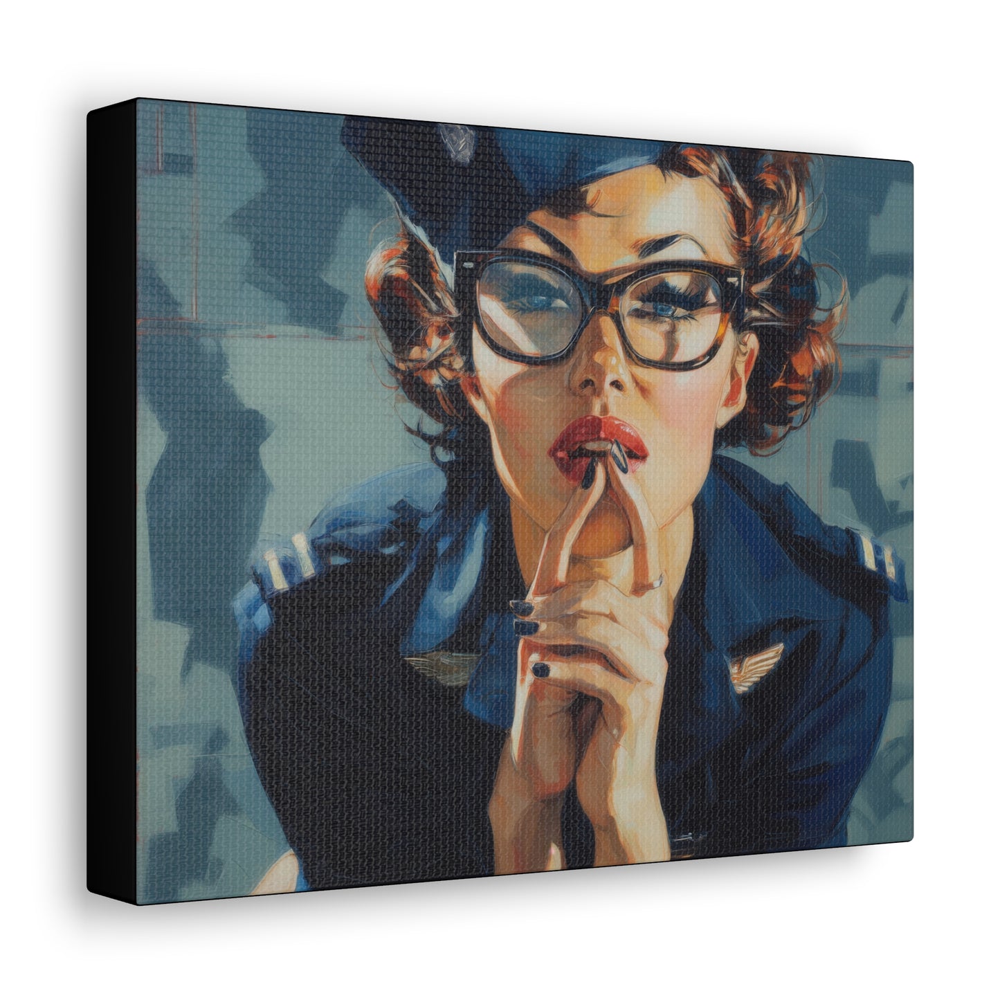 Gallery Wrapped Canvas, Liberty and Lace Art Canvas, Erotic Art Canvas – Peggy Sue