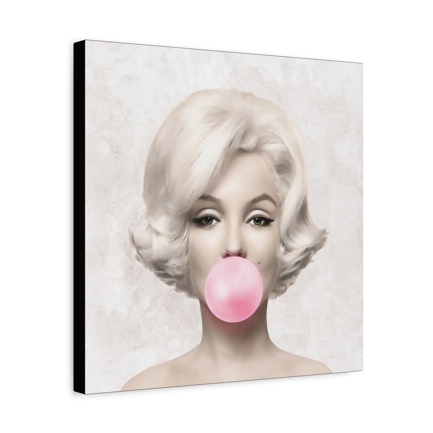 Gallery Wrapped Canvas, Marilyn Monroe Art Canvas, Celebrity Diva Art Canvas – Marilyn Monroe Bubblegum