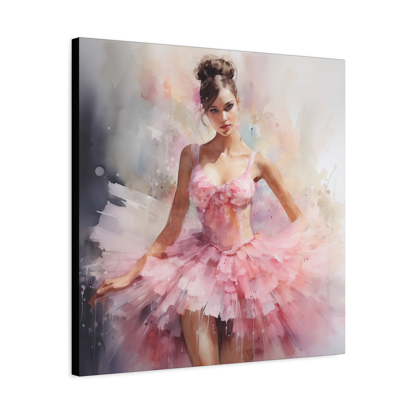Gallery Wrapped Canvas, Ballerina Beauty, Ballet Art Canvas – Lily
