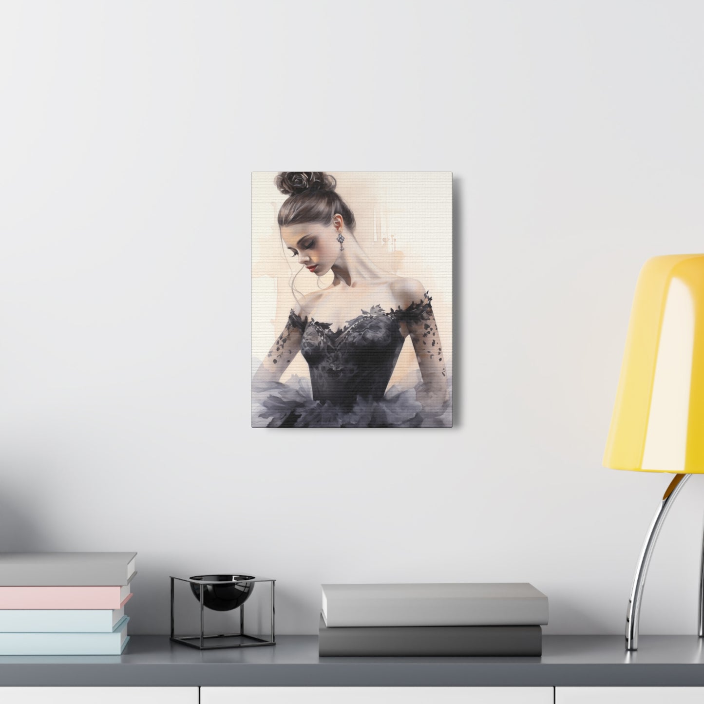 Gallery Wrapped Canvas, Ballerina Beauty, Ballet Art Canvas – Lola