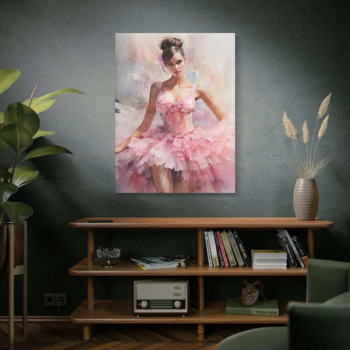 Gallery Wrapped Canvas, Ballerina Beauty, Ballet Art Canvas – Lily