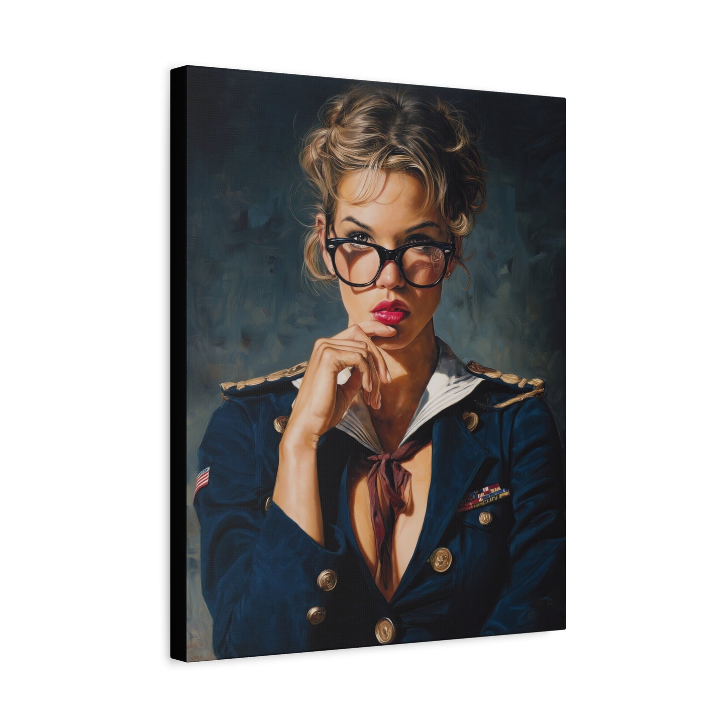 Gallery Wrapped Canvas, Liberty and Lace Art Canvas, Erotic Pinup Art Canvas – Honey