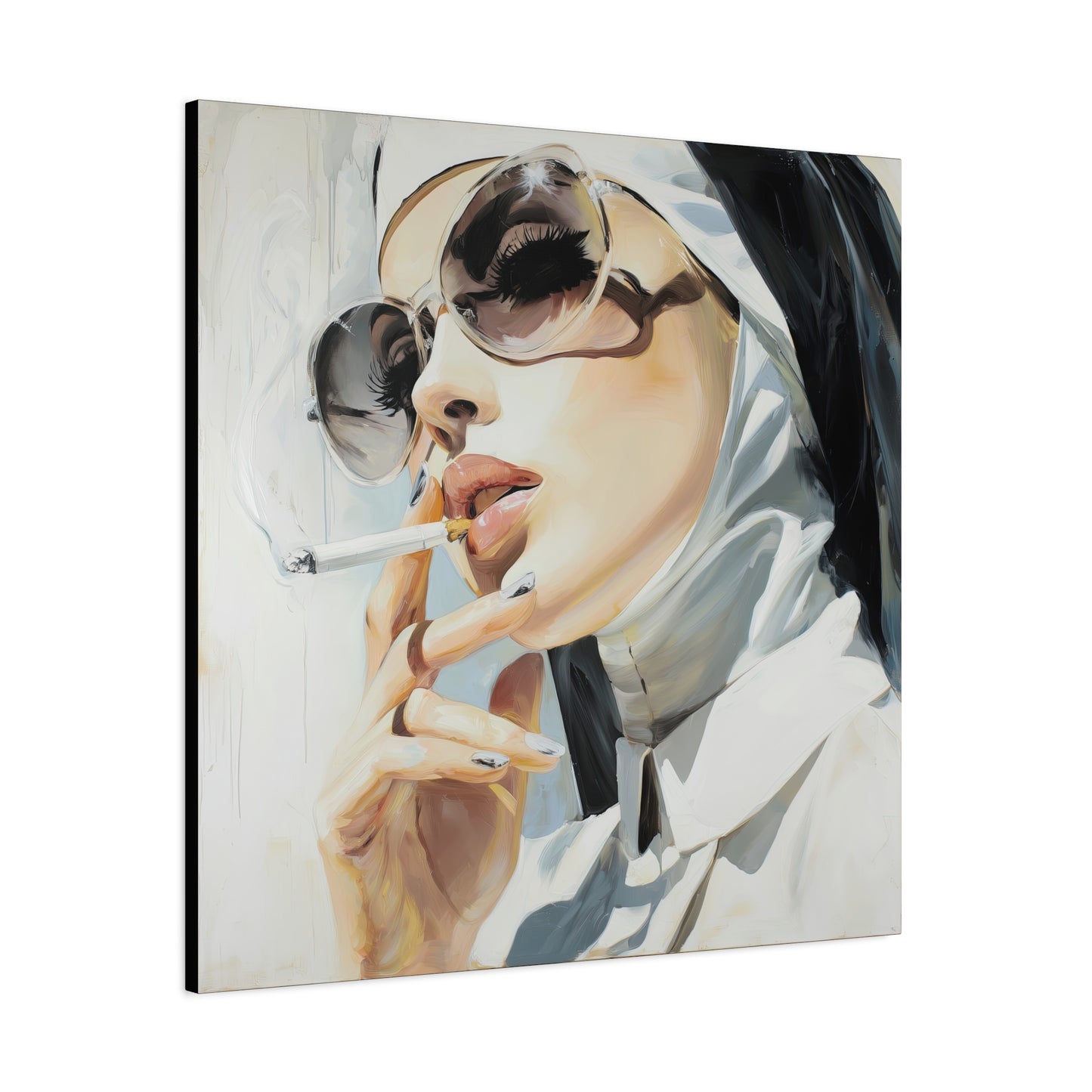 Gallery Wrapped Canvas, Habits and Heresy Art Canvas, Naughty Nuns Art Canvas – Sister Theodora
