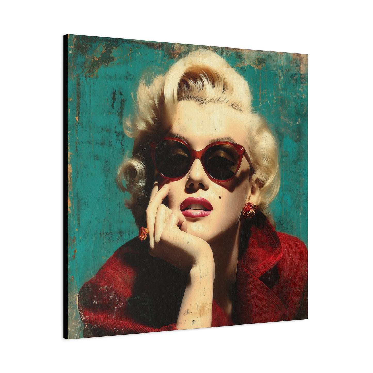 Gallery Wrapped Canvas, The Diva Project Art Canvas, Pinup Art Canvas – Marilyn Monroe - NINE