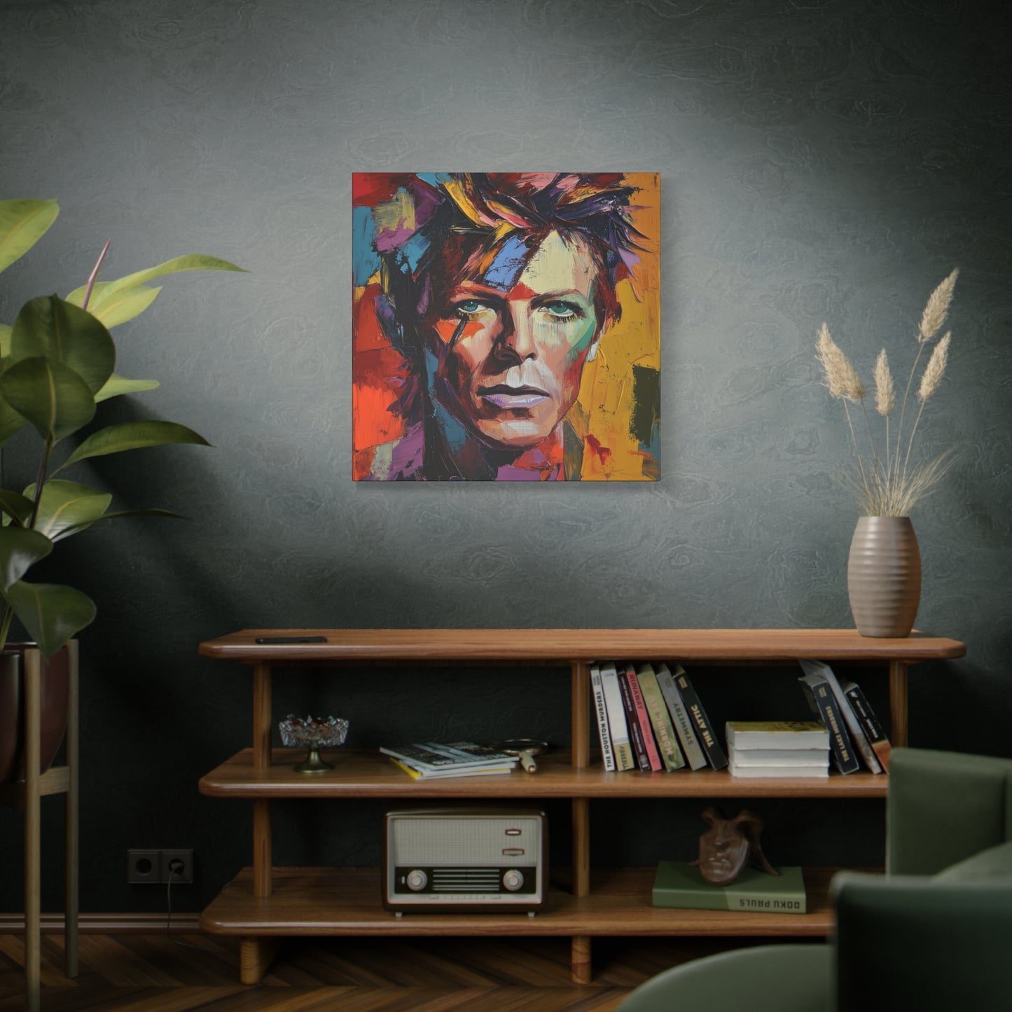 Gallery Wrapped Canvas, Celebrity Inspired, Pop Art Canvas – Bowie