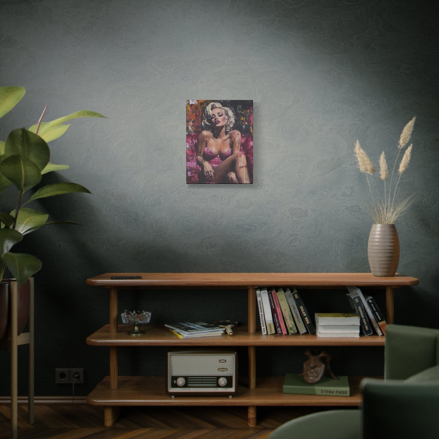 Gallery Wrapped Canvas, Guilt and Grit Art Canvas, Erotic Pinup Art Canvas – Alexis
