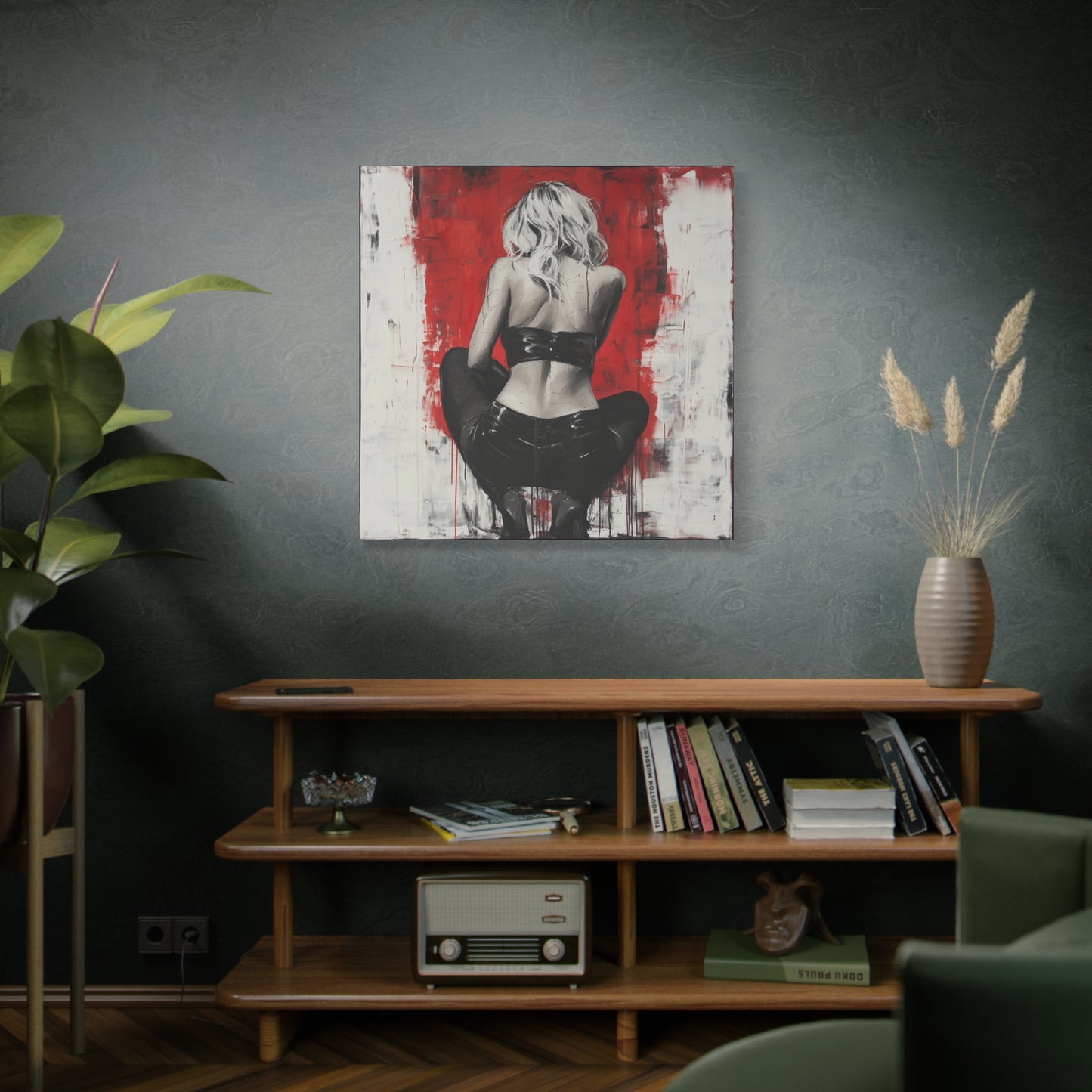 Gallery Wrapped Canvas, Guilt and Grit Adult Art Canvas, Erotic Pinup Art Canvas – Celeste