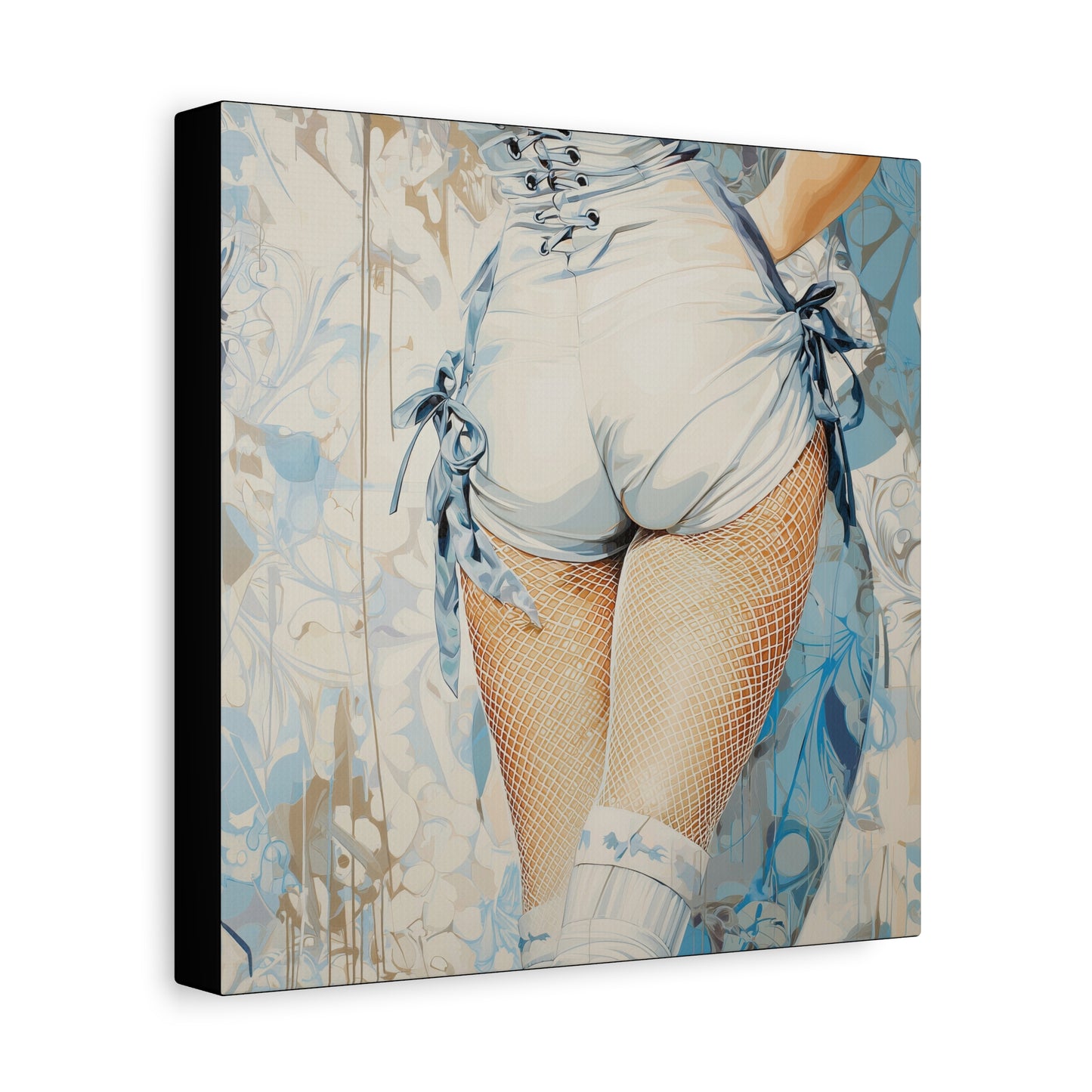 Gallery Wrapped Canvas, Tongue and Cheek Art Canvas, Naughty Girl Art Canvas – Abigail