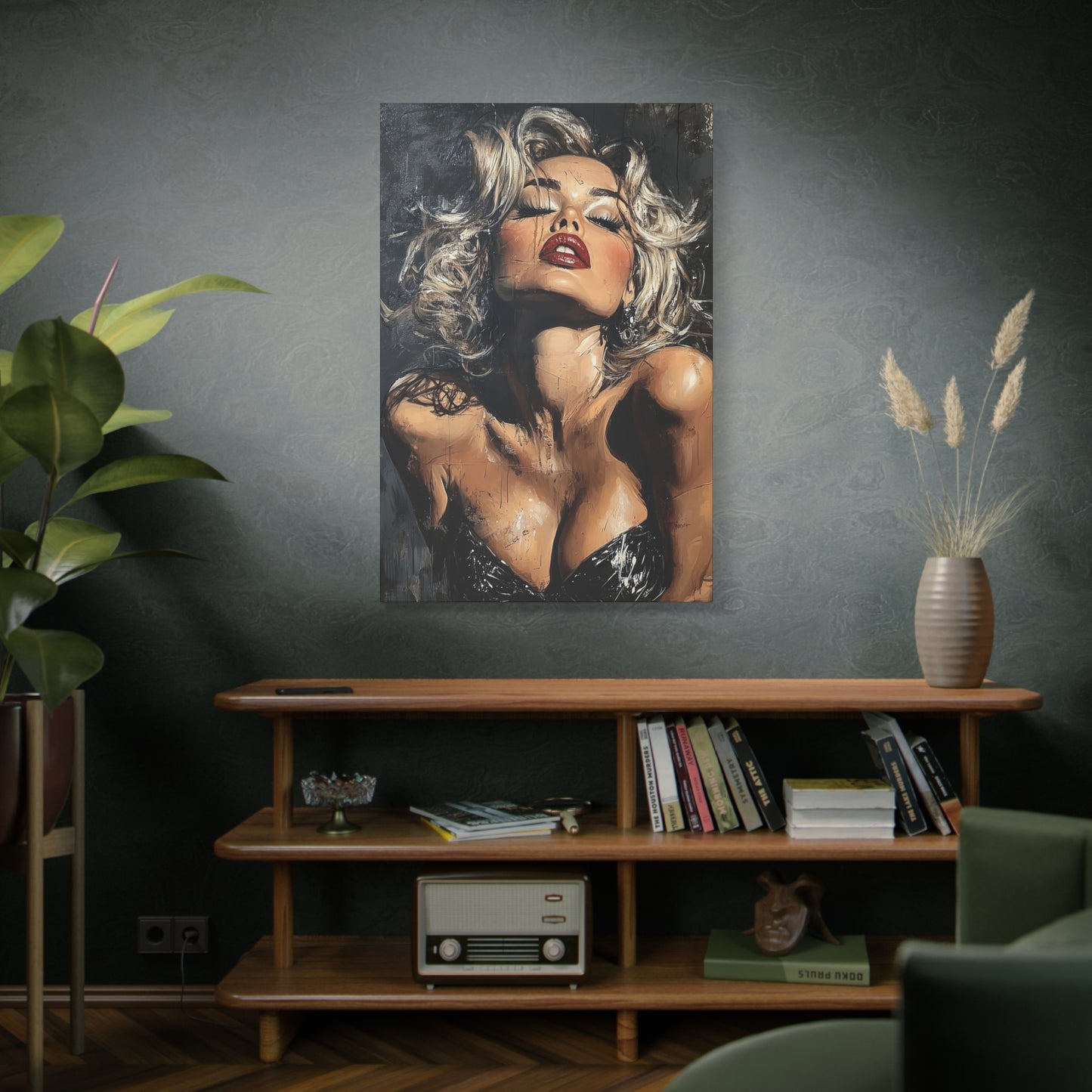 Gallery Wrapped Canvas, Guilt and Grit Adult Art Canvas, Erotic Pinup Art Canvas – Eloise