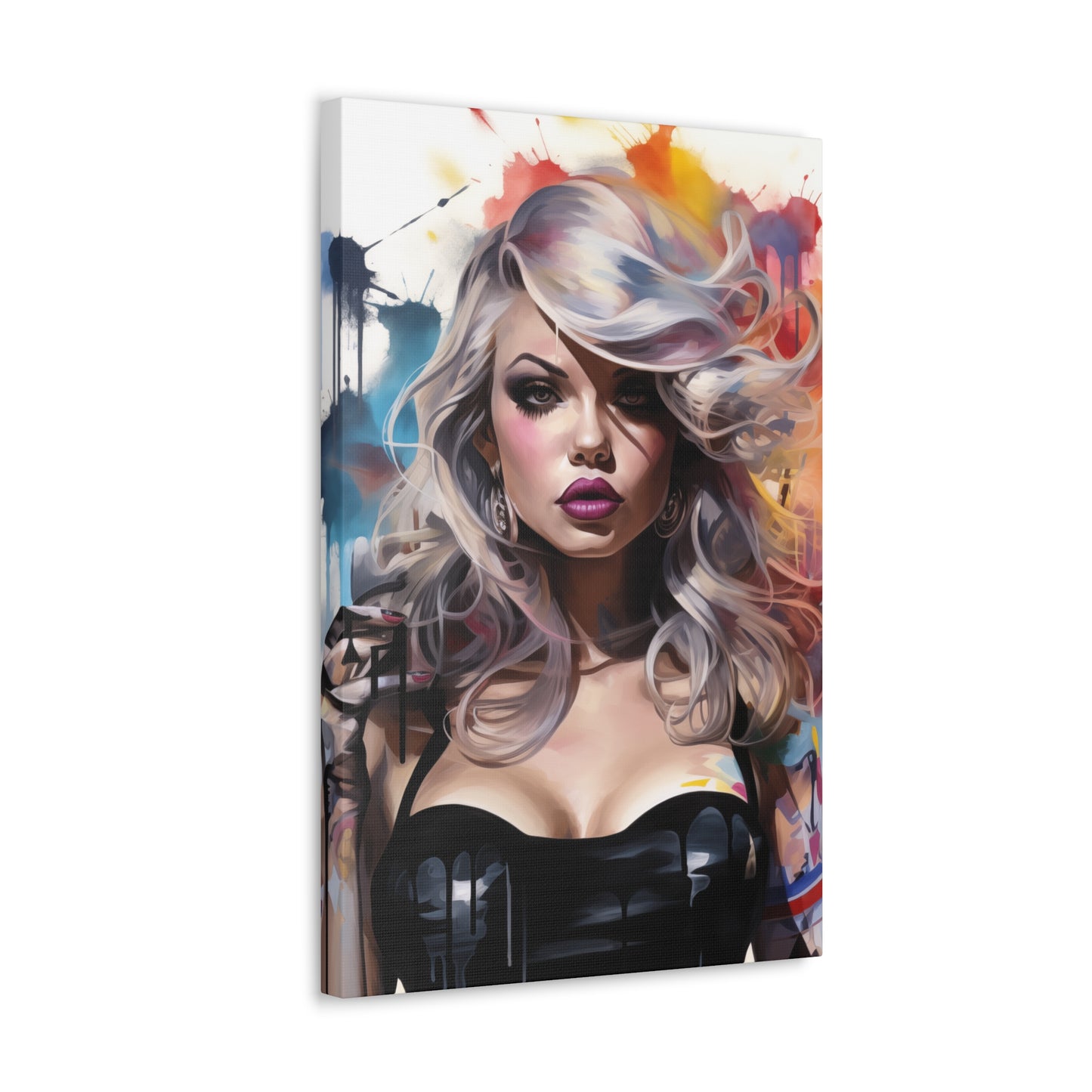 Canvas Wall Art, Gallery Wrapped Pop Art, Femme Doll Wall Art – Zephyr