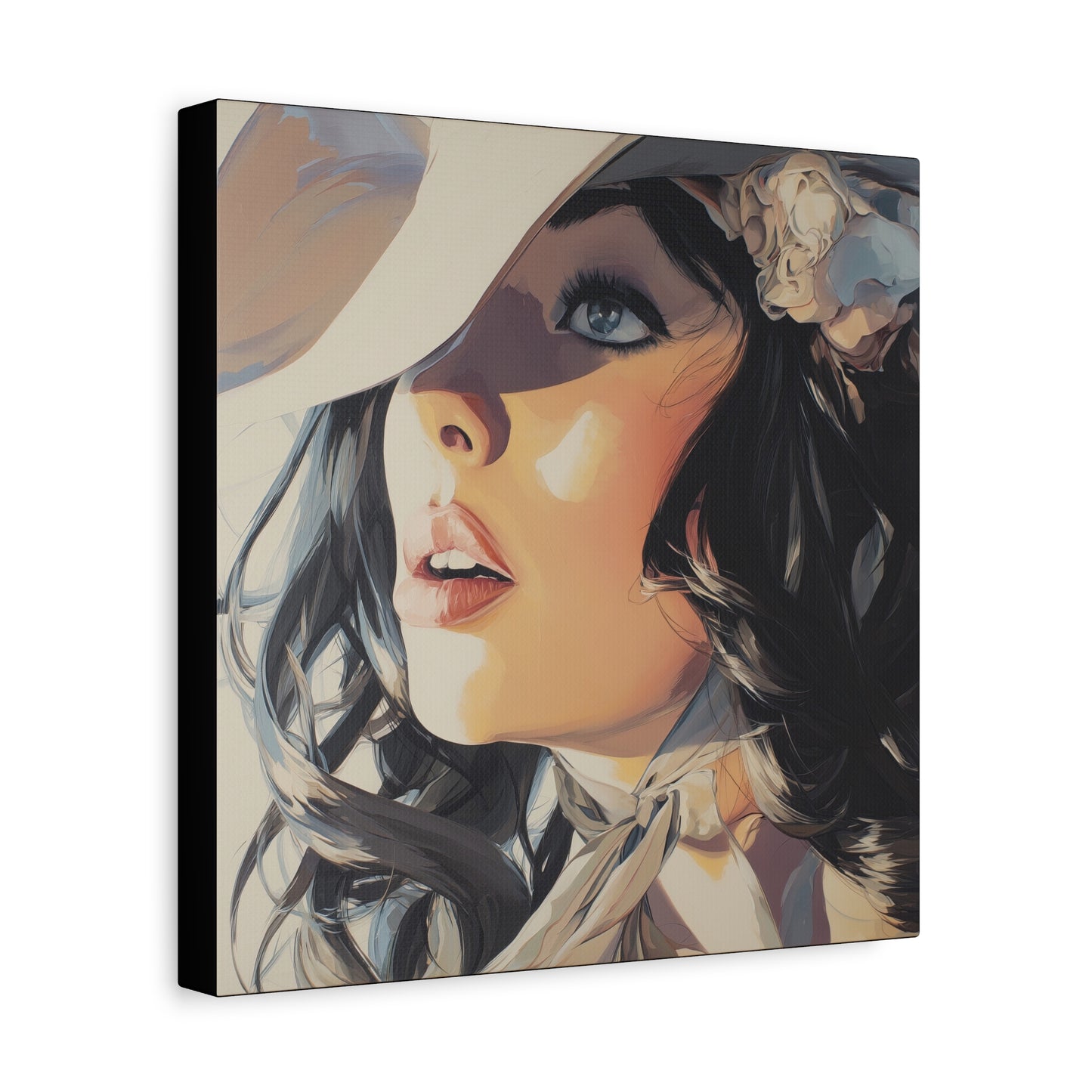Gallery Wrapped Canvas, Wranglers and Wreckage Art Canvas, Erotic Pinup Art Canvas – Clementine