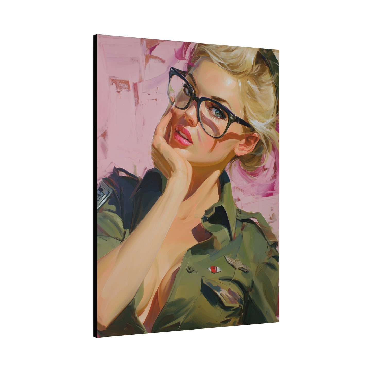 Gallery Wrapped Canvas, Liberty and Lace Art Canvas, Erotic Pinup Art Canvas – Roxanne