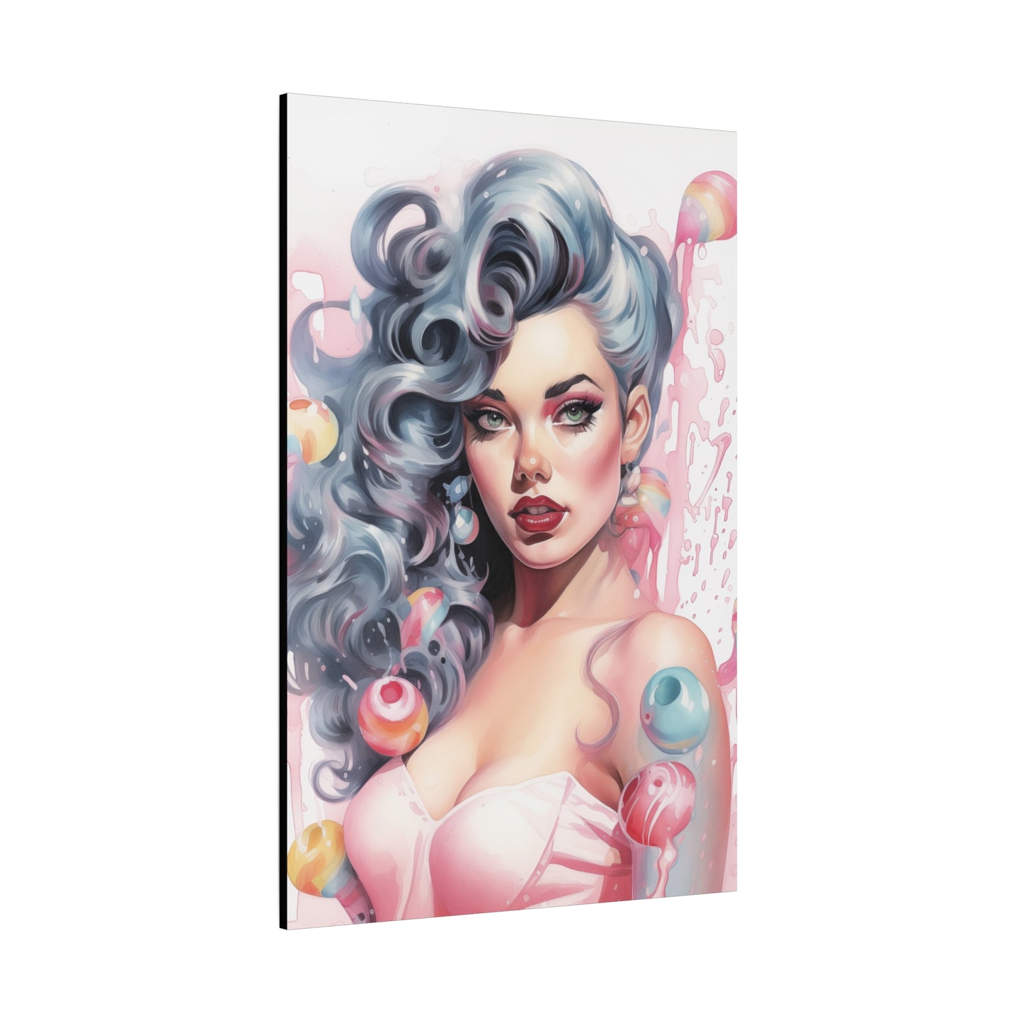 Canvas Wall Art, Gallery Wrapped Pop Art, Femme Doll Wall Art – Lux