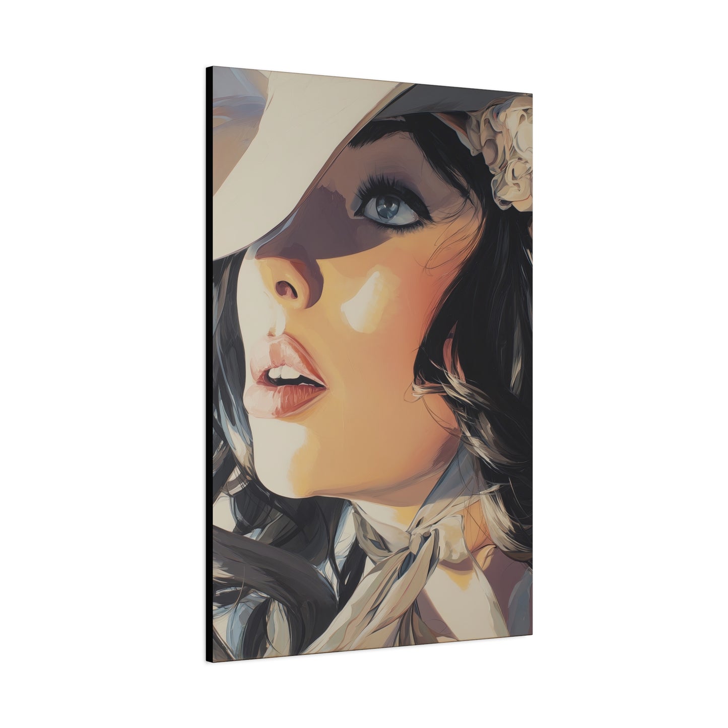 Gallery Wrapped Canvas, Wranglers and Wreckage Art Canvas, Erotic Pinup Art Canvas – Clementine